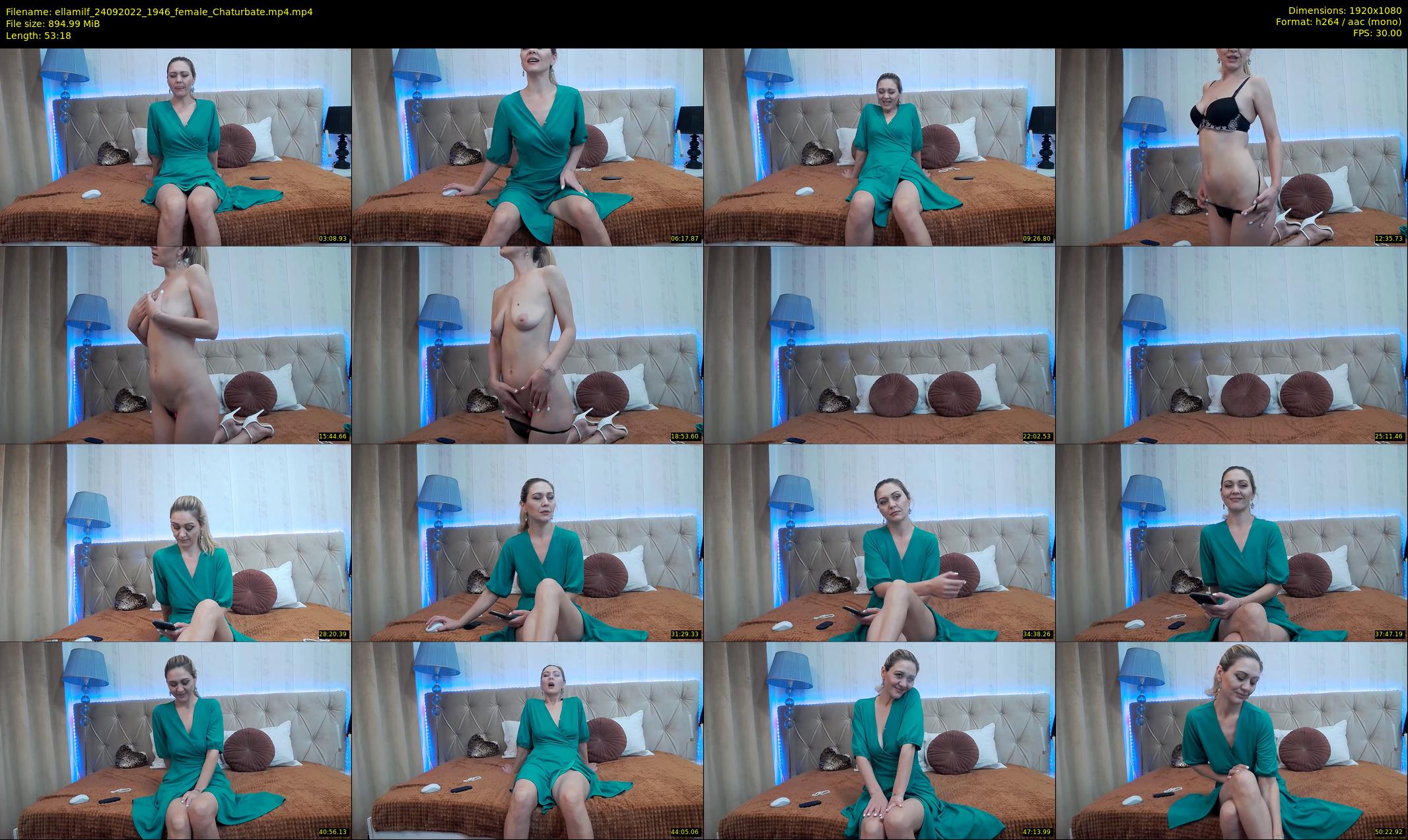 ellamilf — 54 minute Chaturbate female cam show recording, 1080p, Sep 24, 2022
