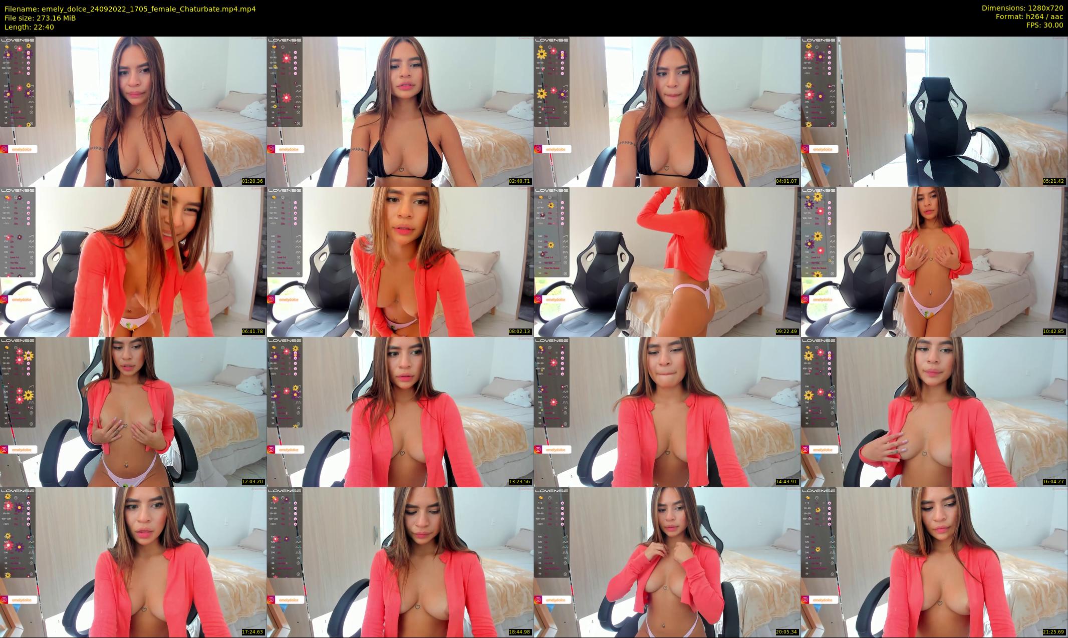 emely_dolce — 23 minute Chaturbate female cam show recording, 720p, Sep 24, 2022
