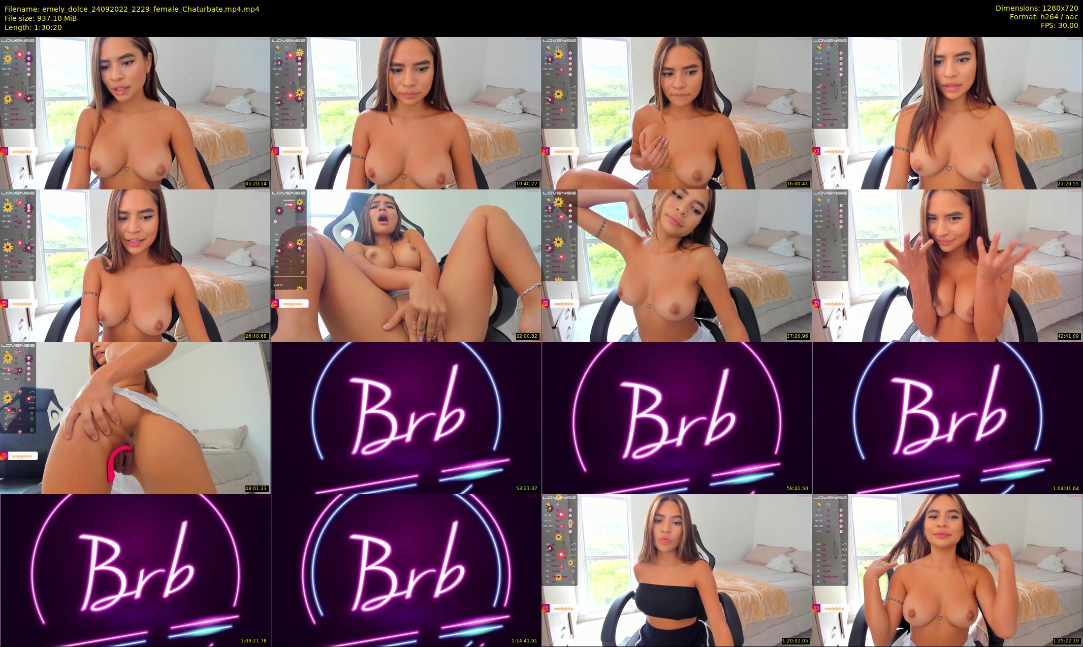 emely_dolce — 91 minute Chaturbate female cam show recording, 720p, Sep 24, 2022