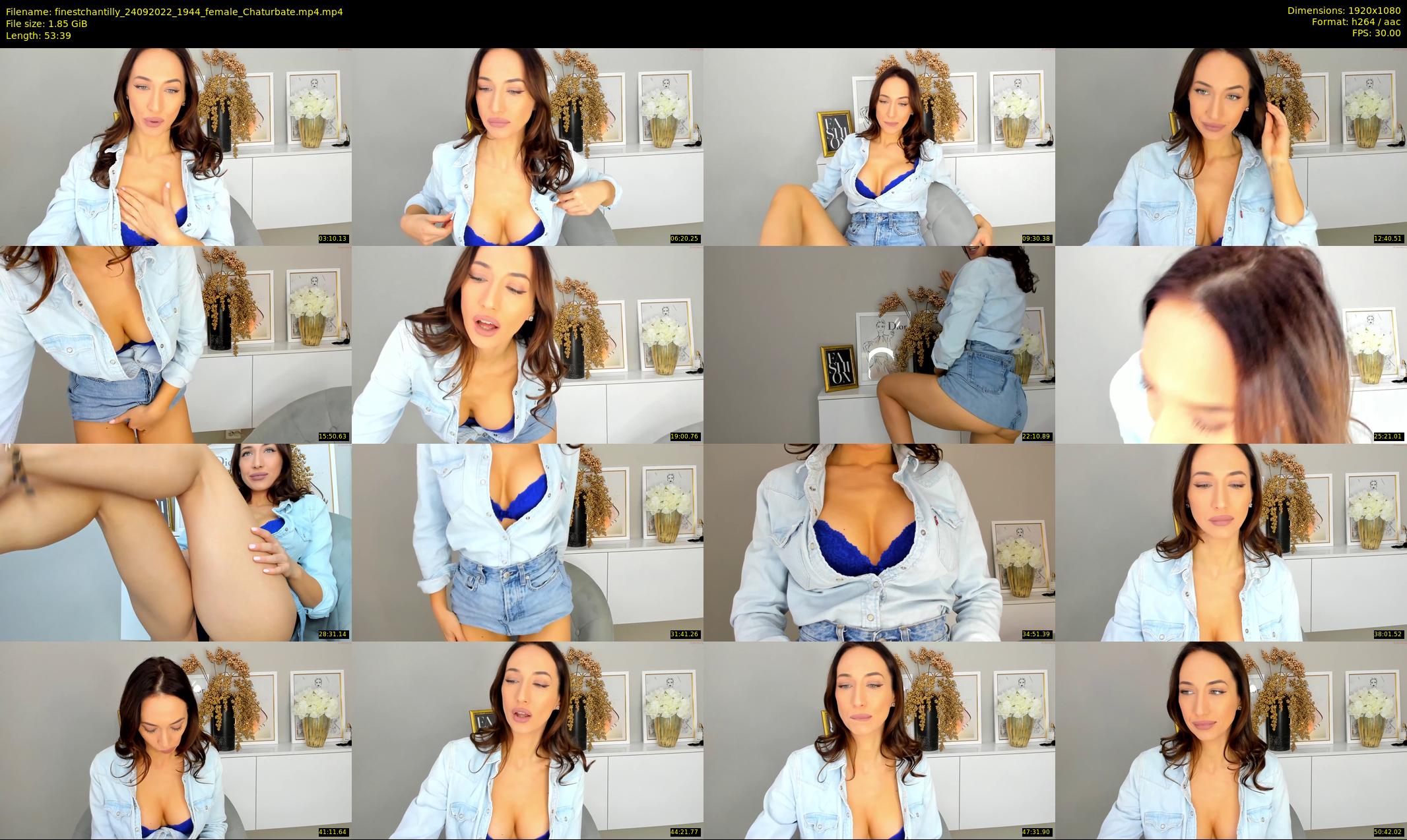 finestchantilly — 54 minute Chaturbate female cam show recording, 1080p, Sep 24, 2022
