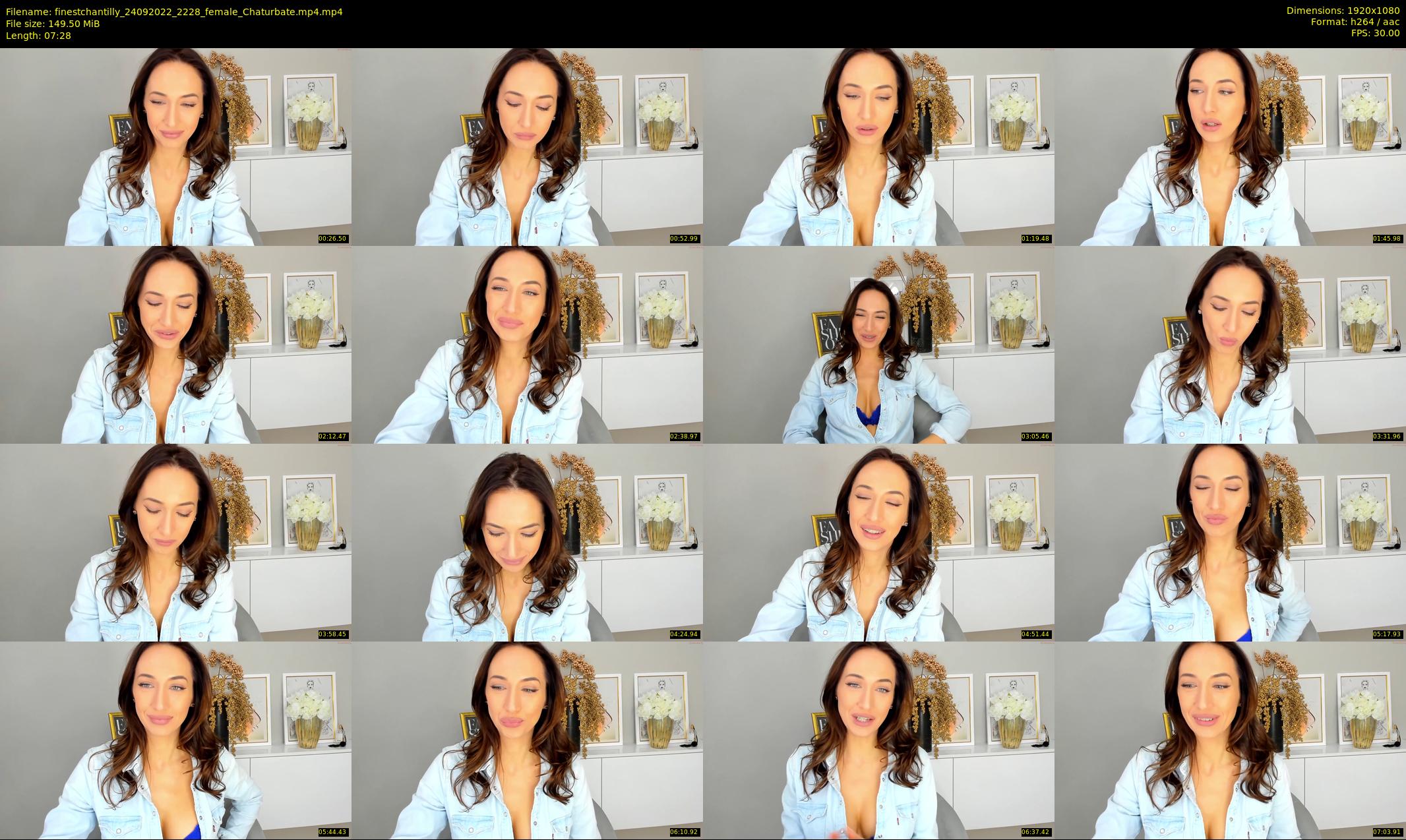finestchantilly — 8 minute Chaturbate female cam show recording, 1080p, Sep 24, 2022