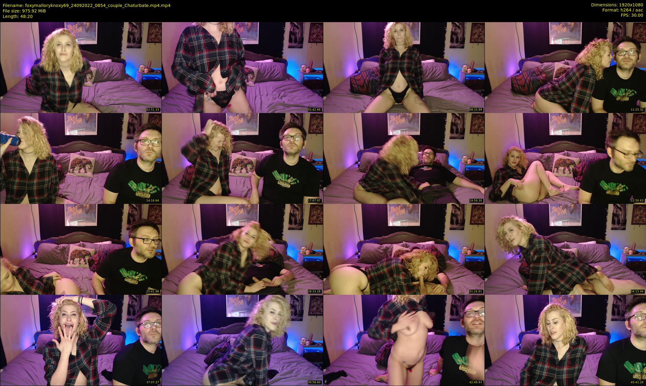 foxymalloryknoxy69 — 49 minute Chaturbate couple cam show recording, 1080p, Sep 24, 2022