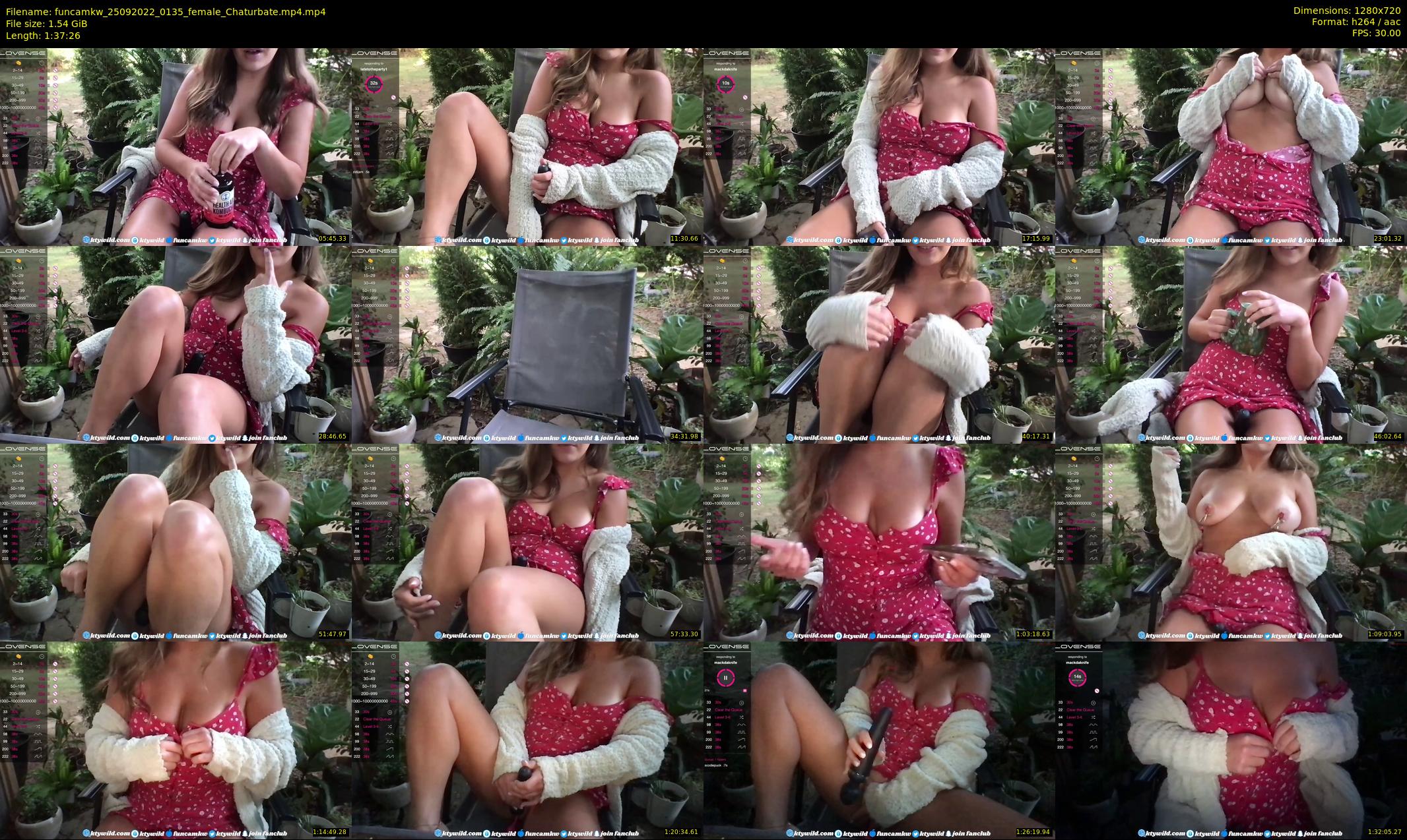 funcamkw — 98 minute Chaturbate female cam show recording, 720p, Sep 25, 2022