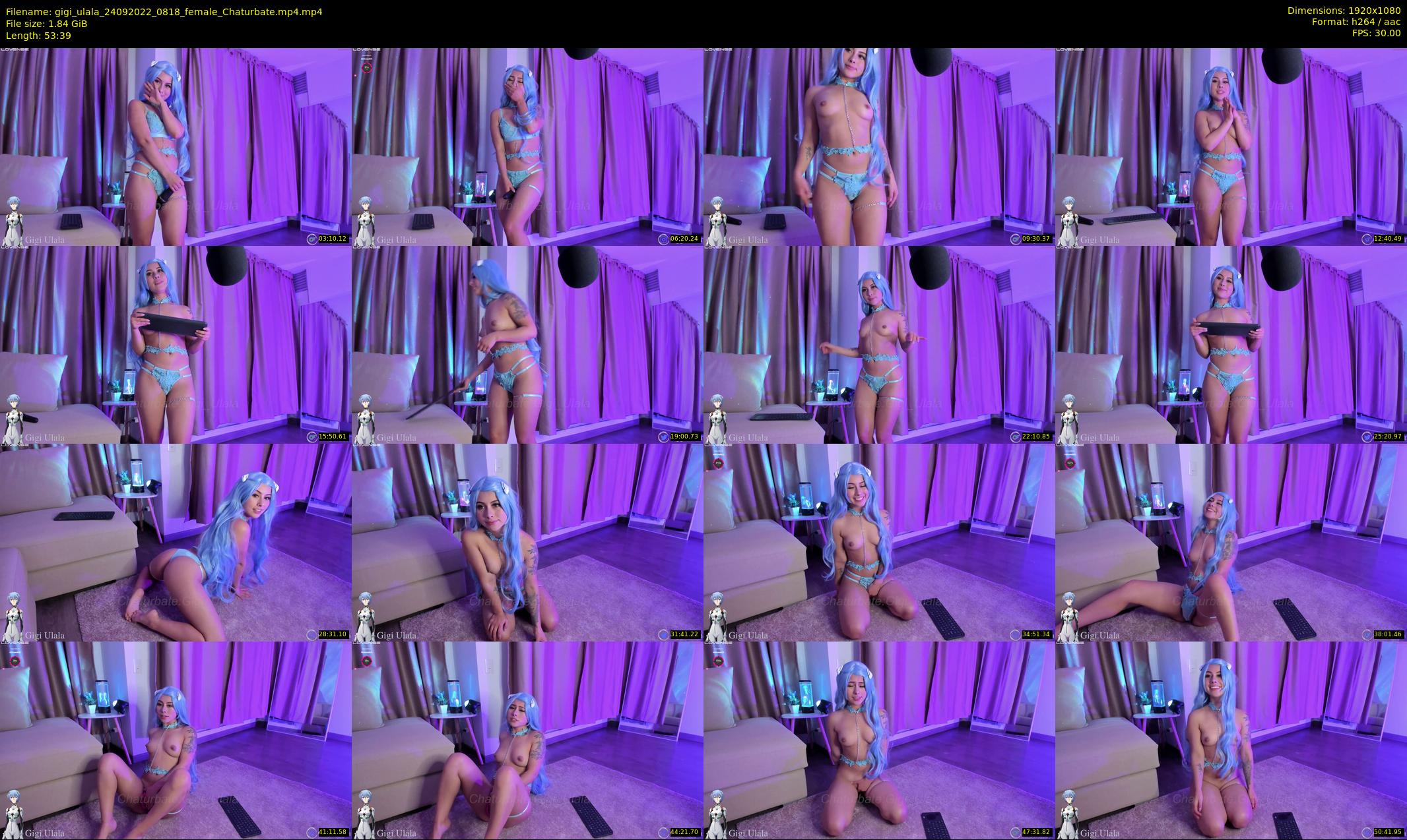 gigi_ulala — 54 minute Chaturbate female cam show recording, 1080p, Sep 24, 2022
