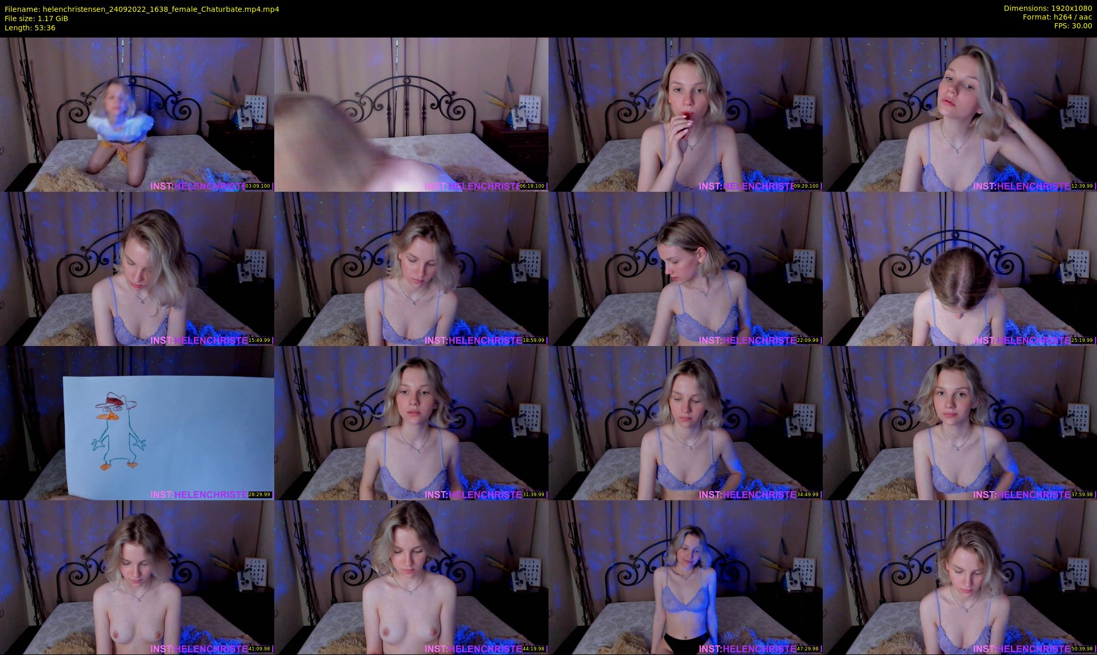 helenchristensen — 54 minute Chaturbate female cam show recording, 1080p, Sep 24, 2022