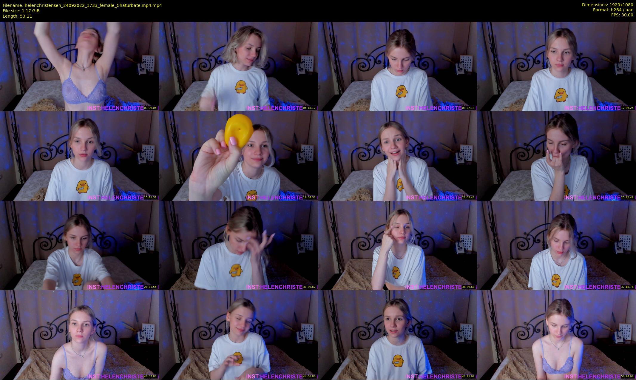 helenchristensen — 54 minute Chaturbate female cam show recording, 1080p, Sep 24, 2022