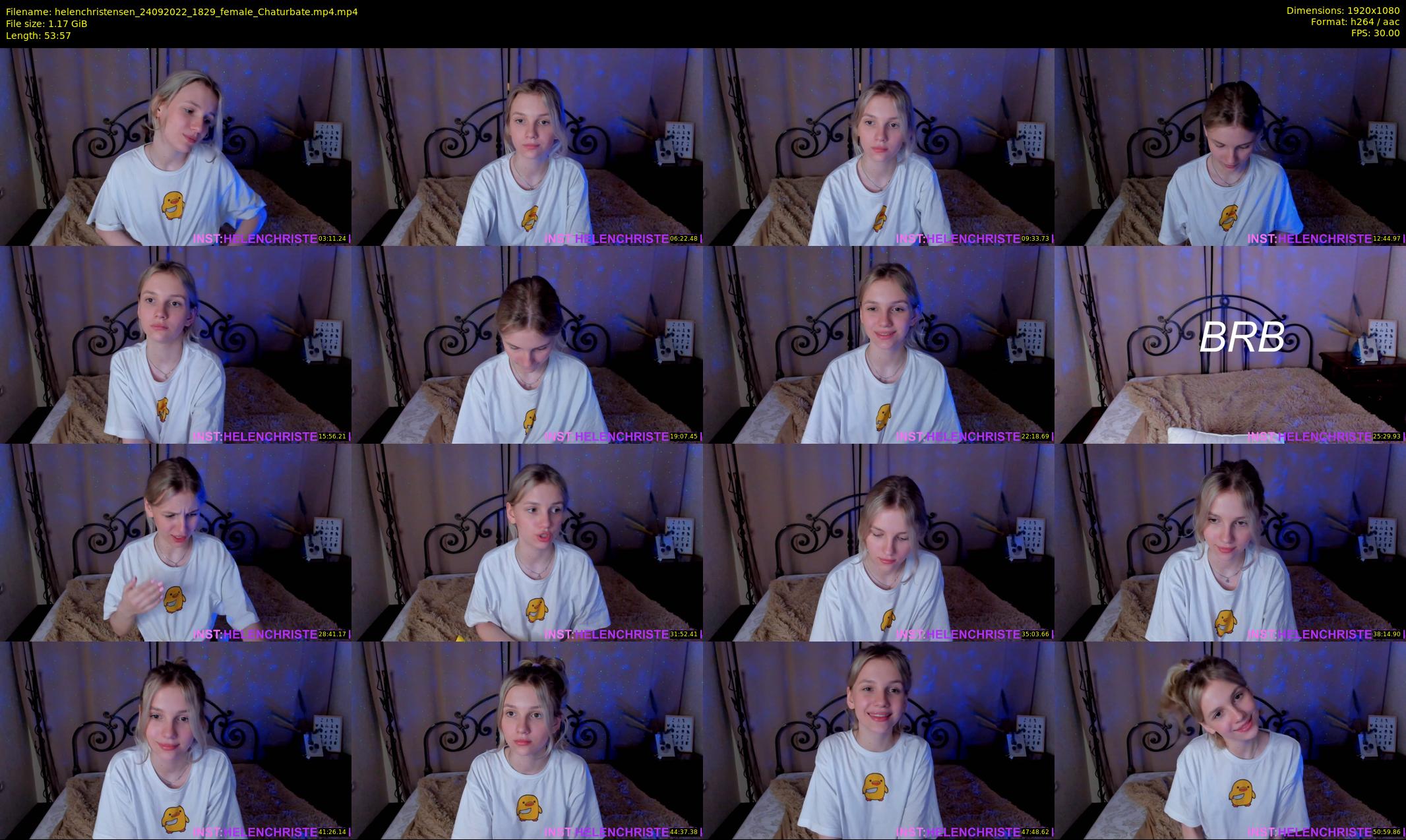 helenchristensen — 54 minute Chaturbate female cam show recording, 1080p, Sep 24, 2022
