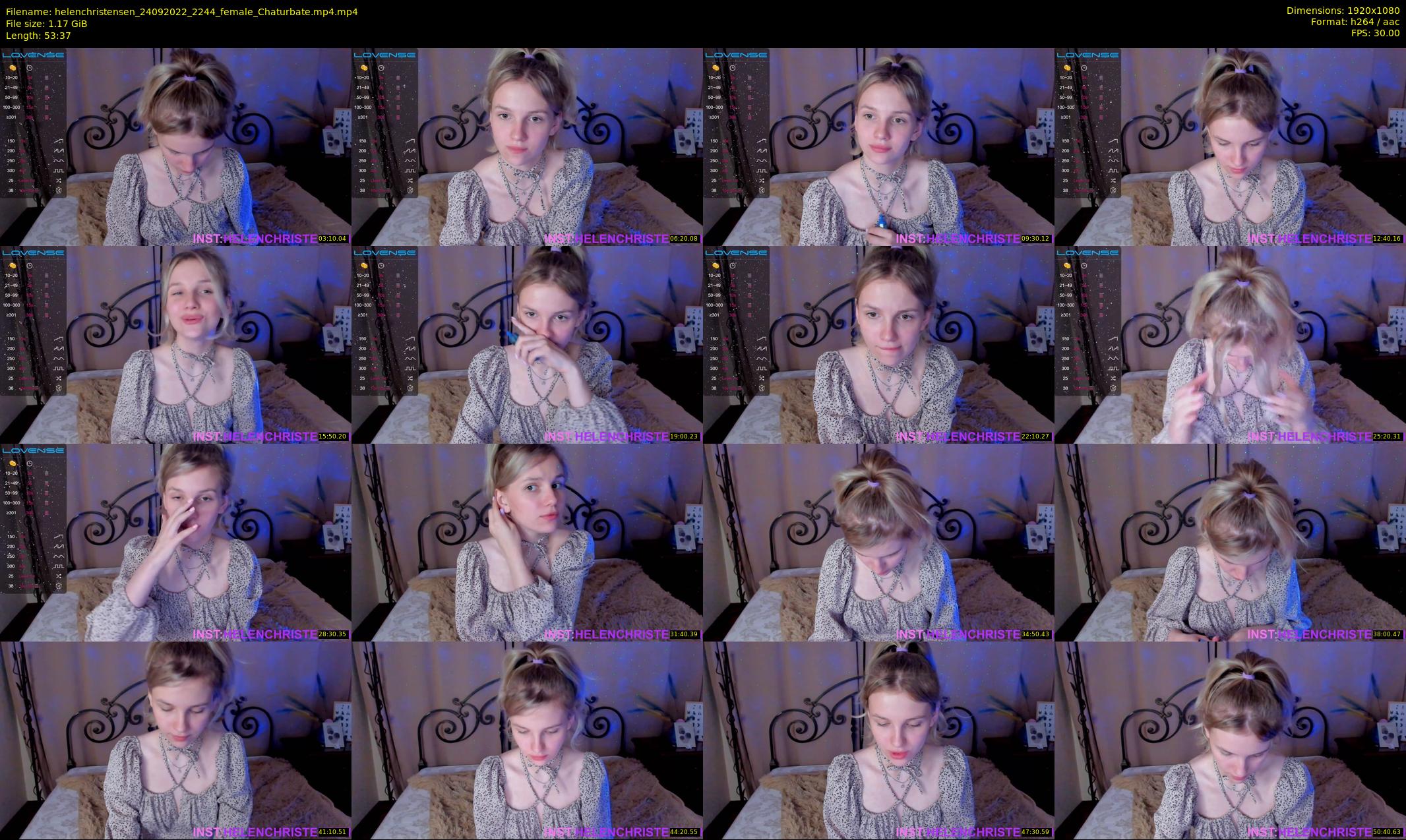 helenchristensen — 54 minute Chaturbate female cam show recording, 1080p, Sep 24, 2022