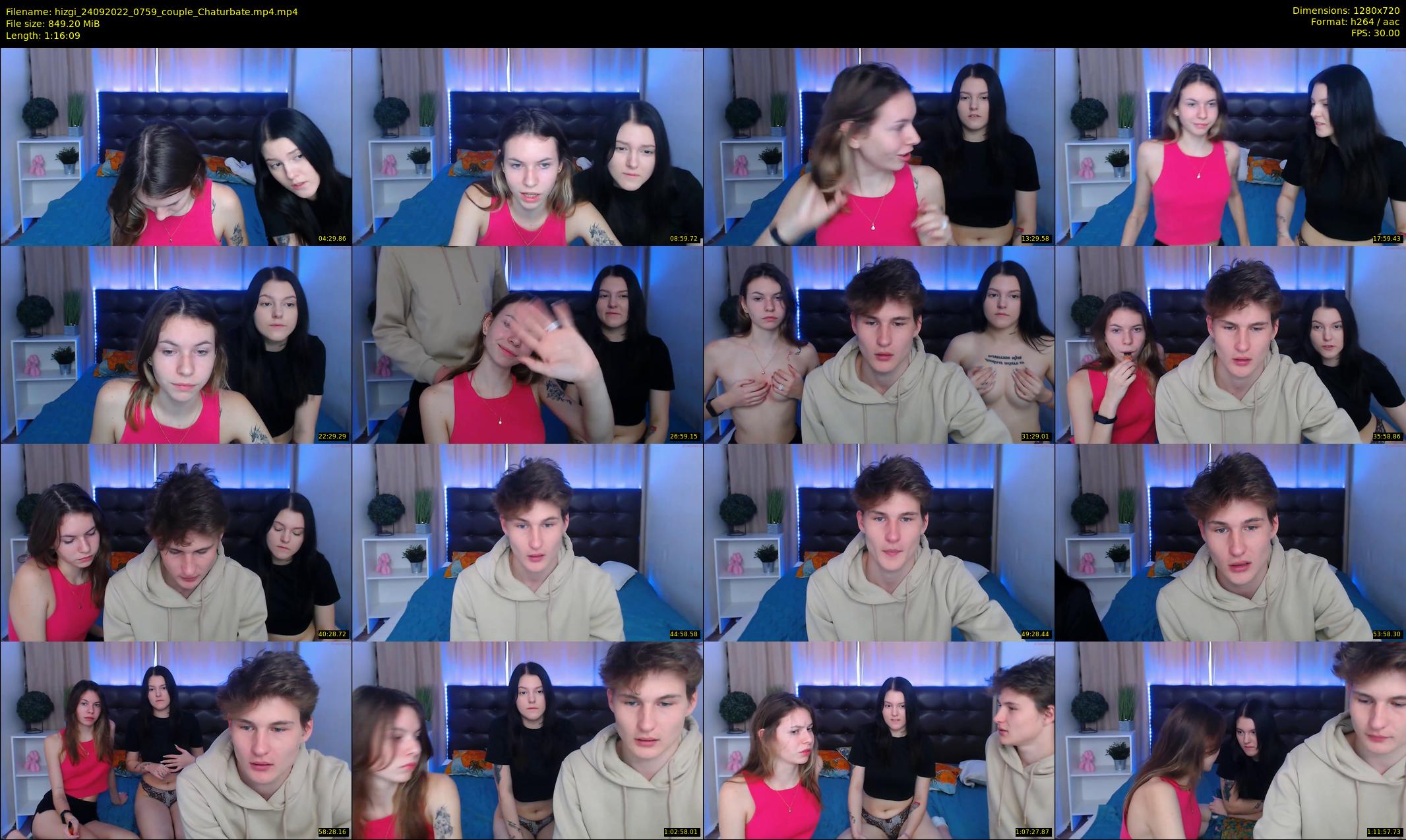 hizgi — 77 minute Chaturbate couple cam show recording, 720p, Sep 24, 2022