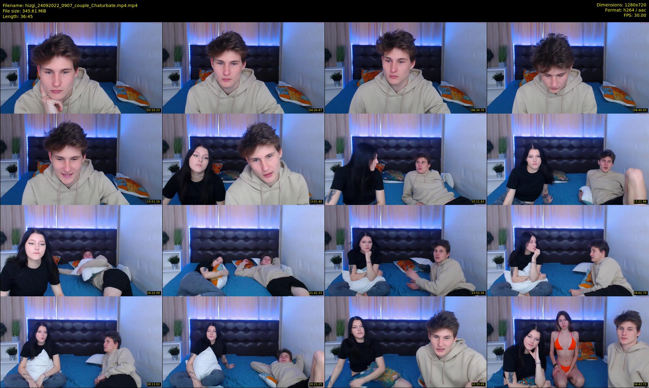 hizgi — 37 minute Chaturbate couple cam show recording, 720p, Sep 24, 2022