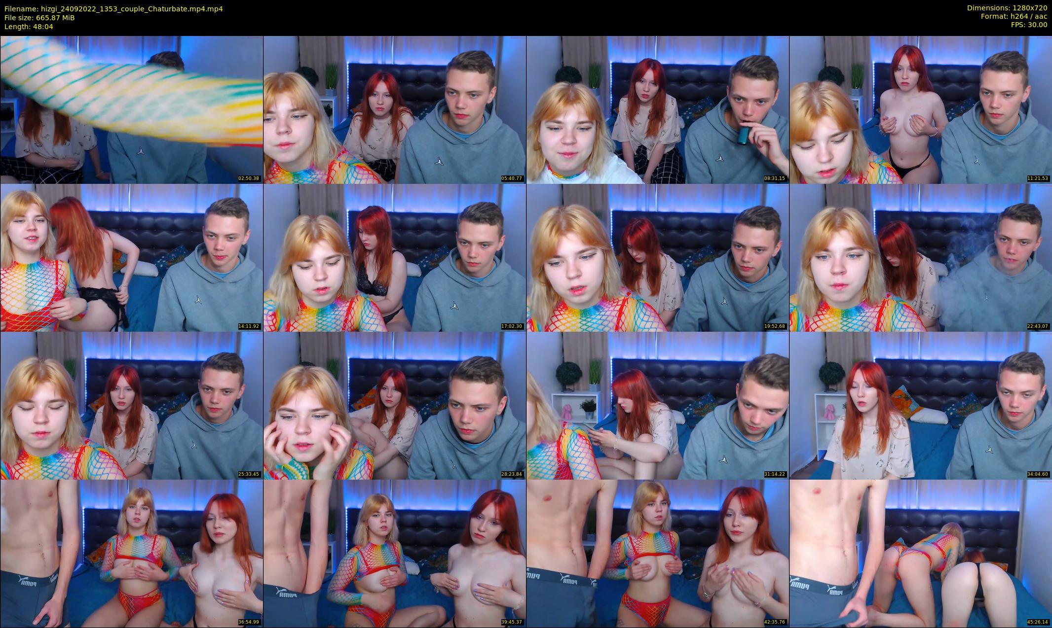 hizgi — 49 minute Chaturbate couple cam show recording, 720p, Sep 24, 2022