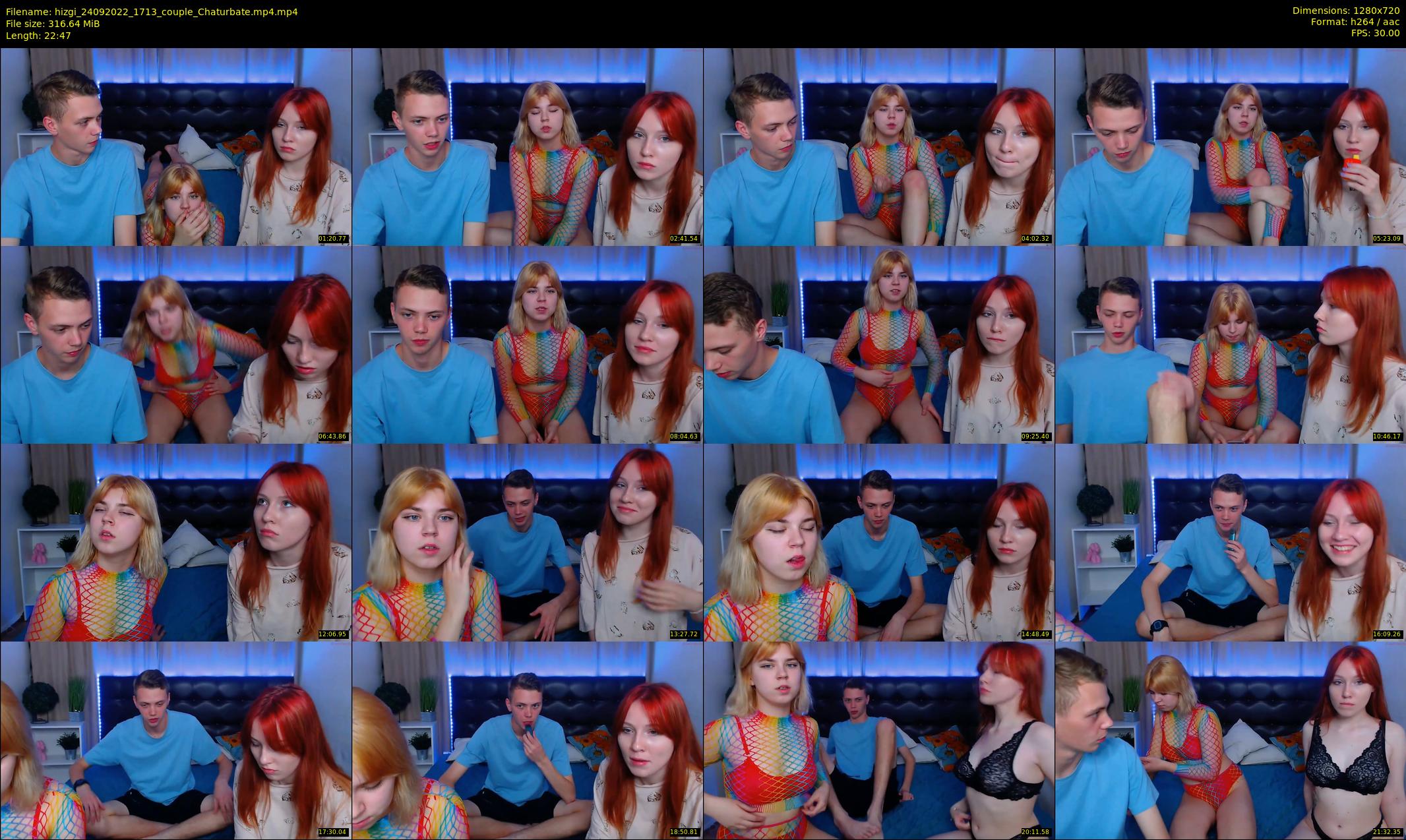 hizgi — 23 minute Chaturbate couple cam show recording, 720p, Sep 24, 2022