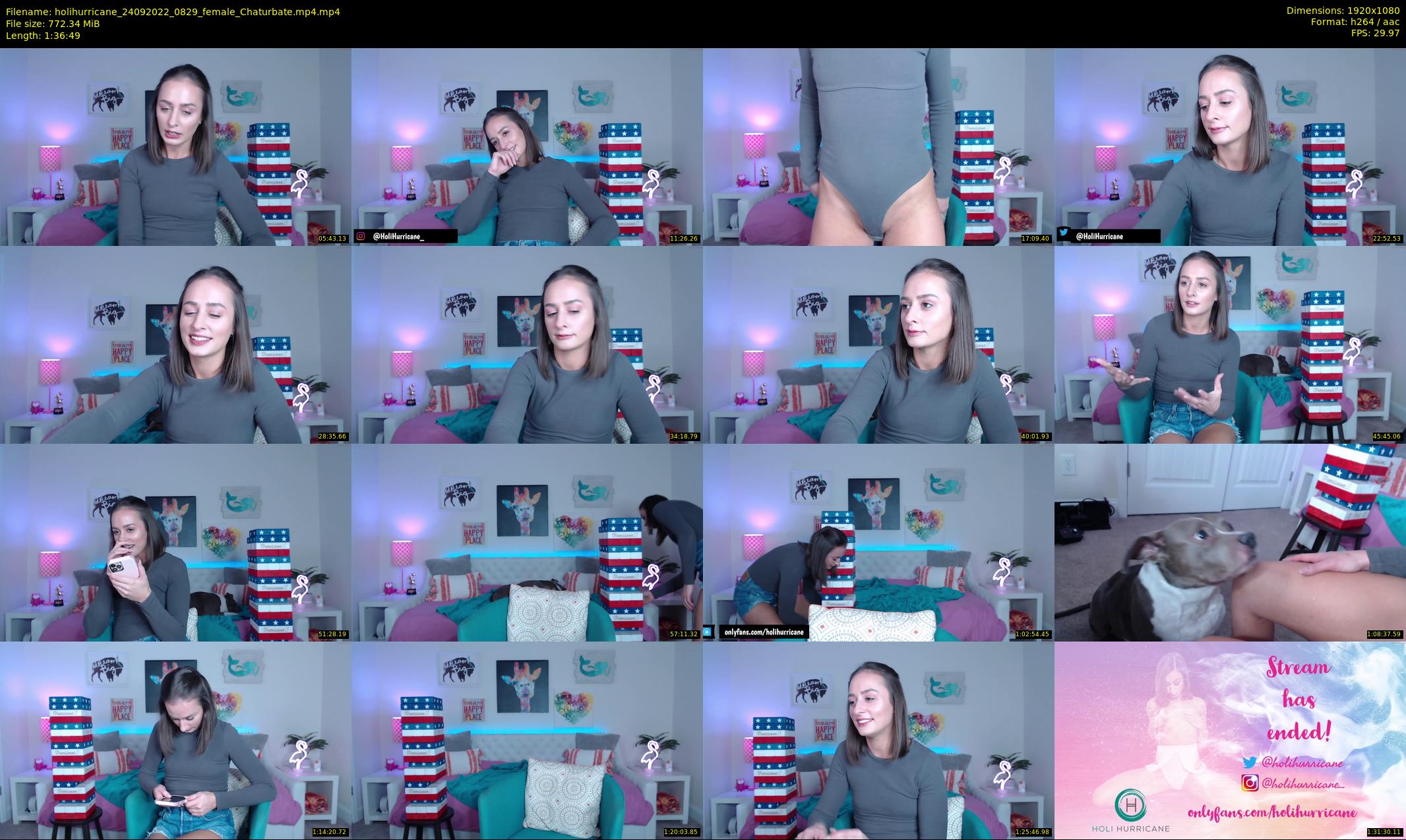 holihurricane — 97 minute Chaturbate female cam show recording, 1080p, Sep 24, 2022