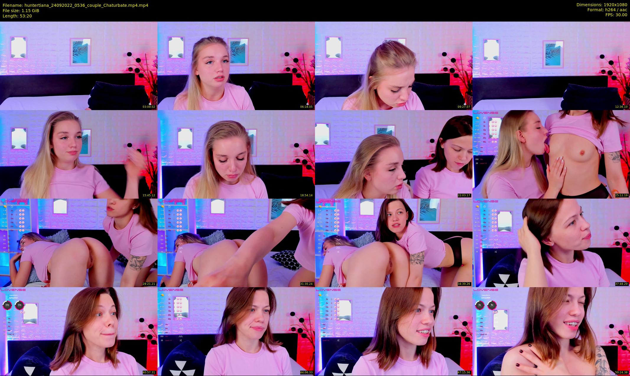 huntertiana — 54 minute Chaturbate female cam show recording, 1080p, Sep 24, 2022