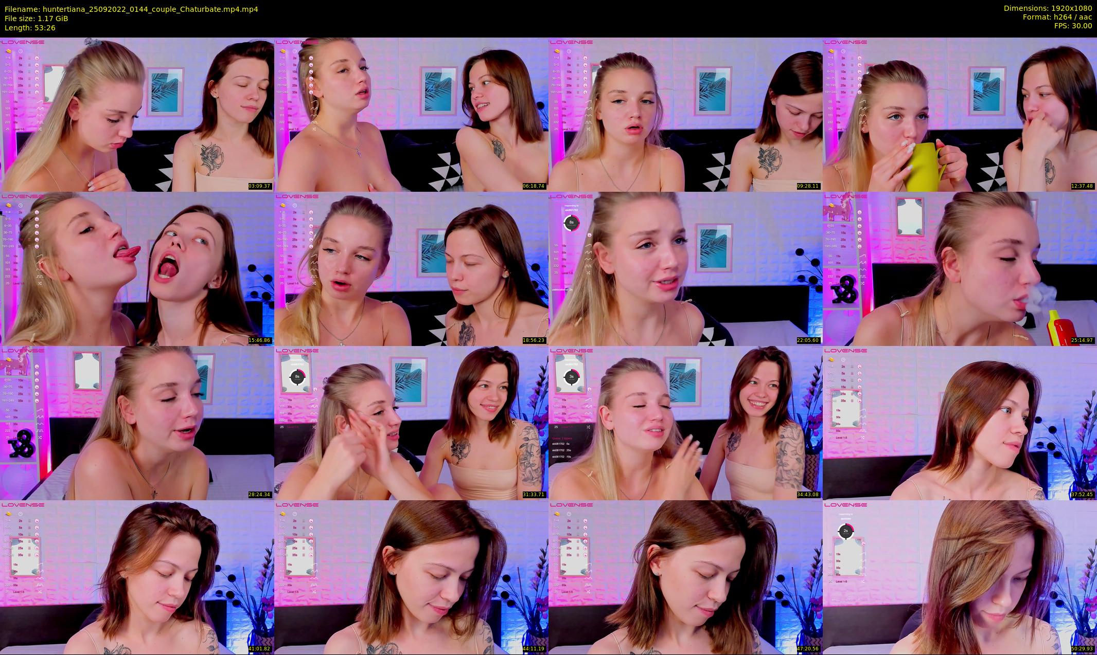 huntertiana — 54 minute Chaturbate female cam show recording, 1080p, Sep 25, 2022