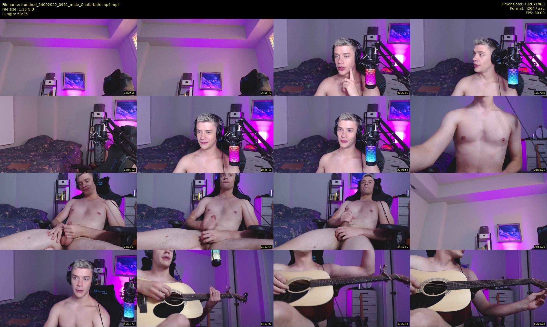 ironthud — 54 minute Chaturbate male cam show recording, 1080p, Sep 24, 2022