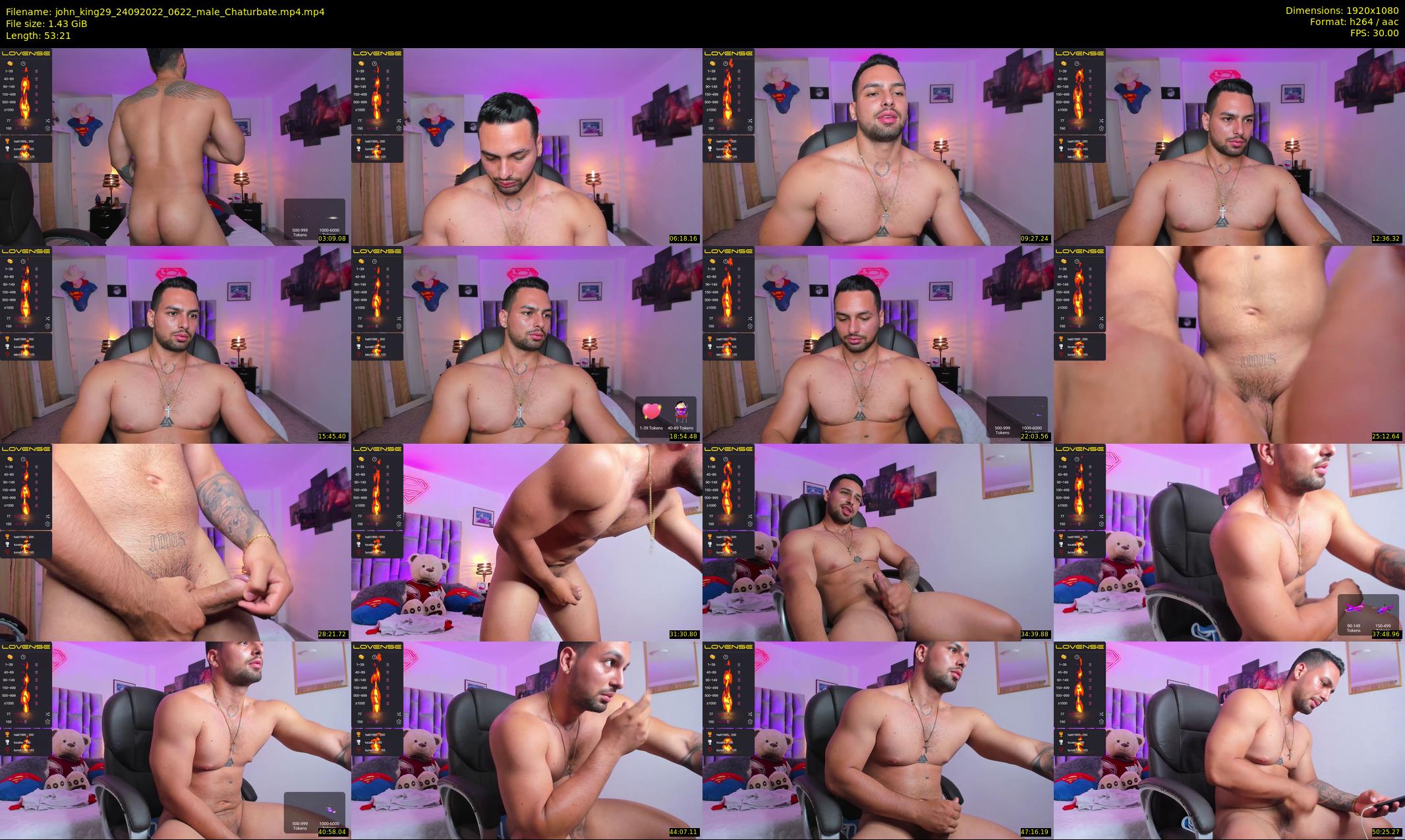 john_king29 — 54 minute Chaturbate male cam show recording, 1080p, Sep 24, 2022