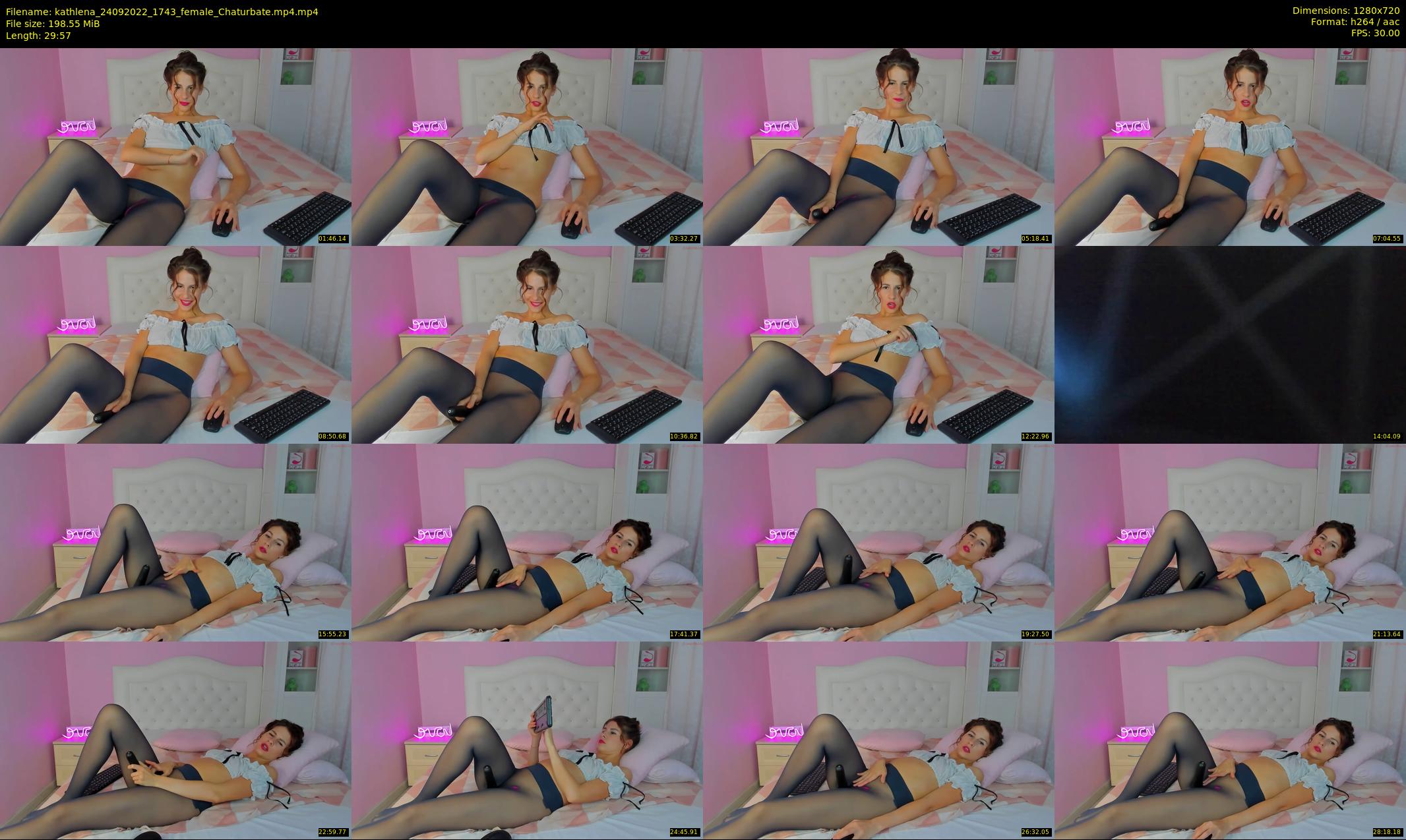 kathlena — 30 minute Chaturbate female cam show recording, 720p, Sep 24, 2022