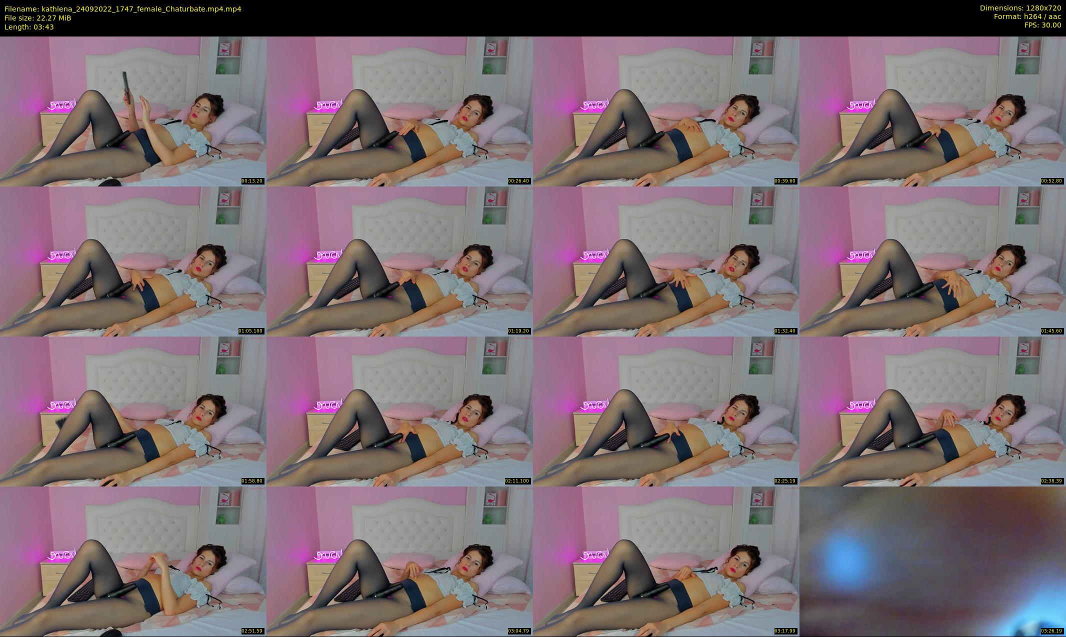 kathlena — 4 minute Chaturbate female cam show recording, 720p, Sep 24, 2022