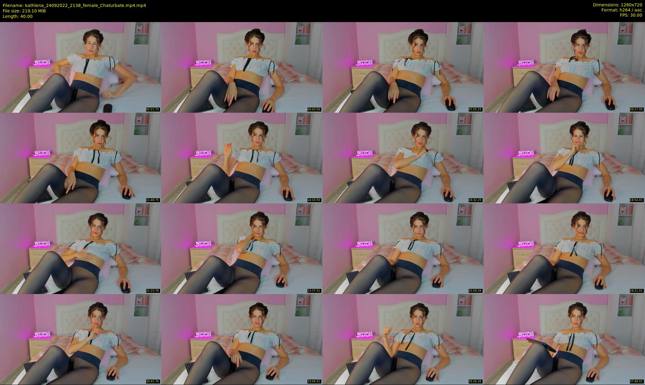 kathlena — 40 minute Chaturbate female cam show recording, 720p, Sep 24, 2022