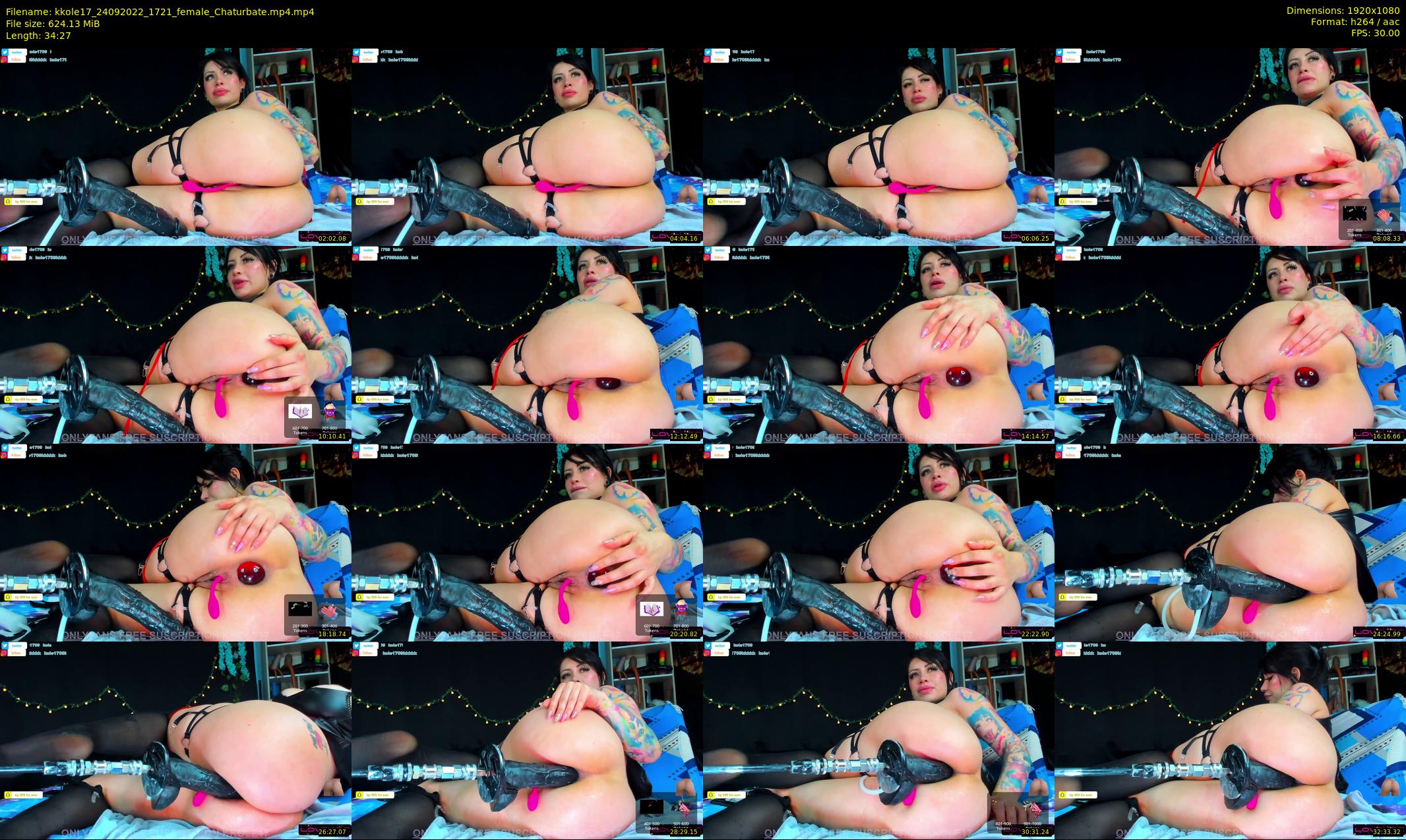 kkole17 — 35 minute Chaturbate female cam show recording, 1080p, Sep 24, 2022