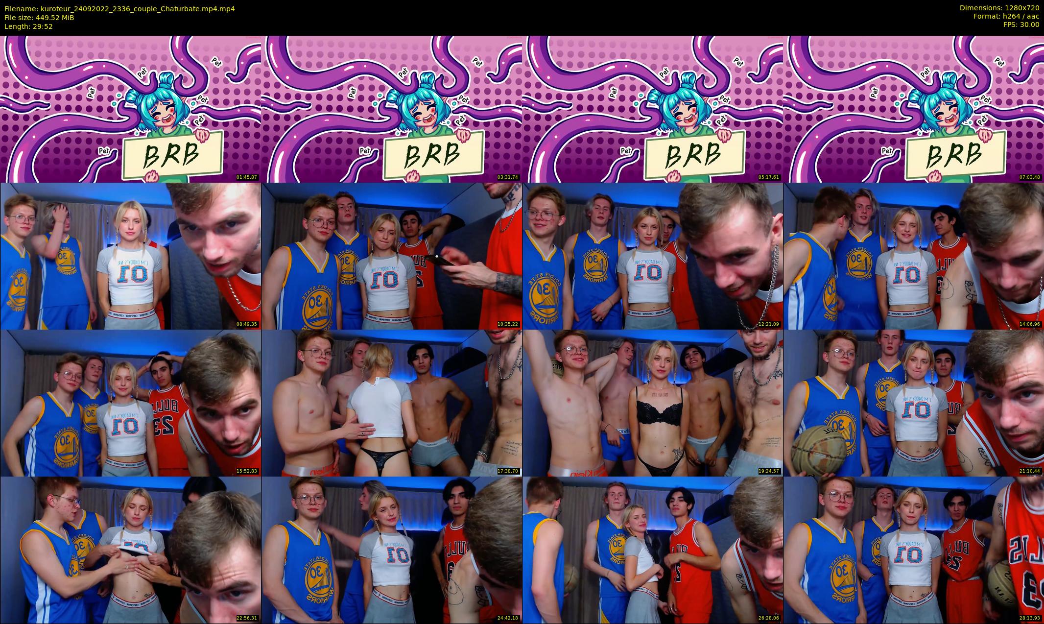 kuroteur — 30 minute Chaturbate couple cam show recording, 720p, Sep 24, 2022