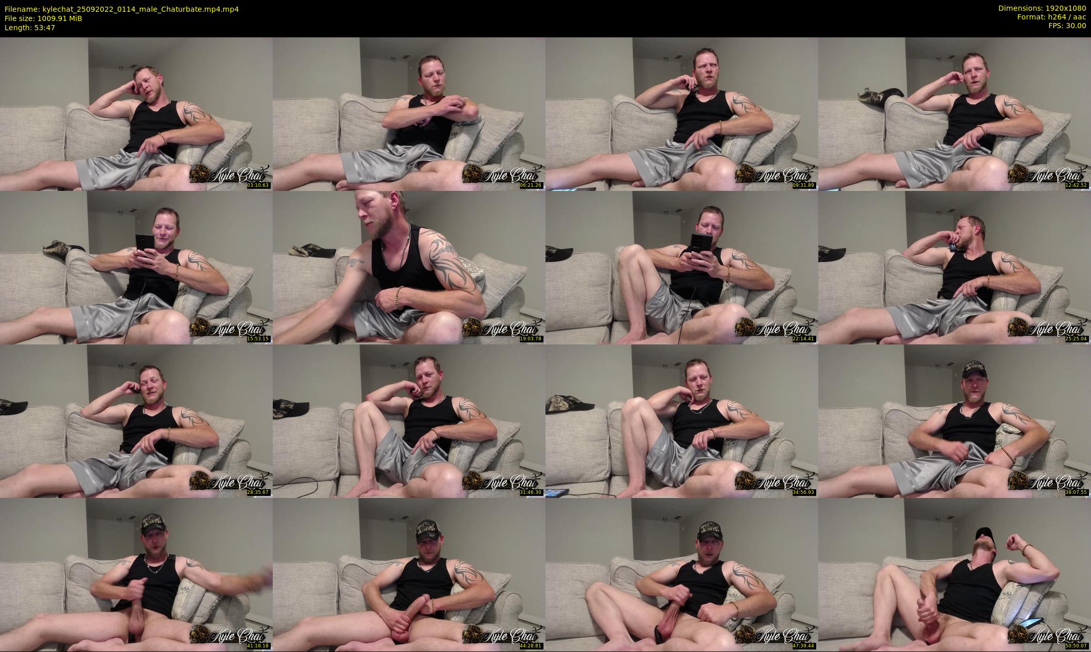 kylechat — 54 minute Chaturbate male cam show recording, 1080p, Sep 25, 2022