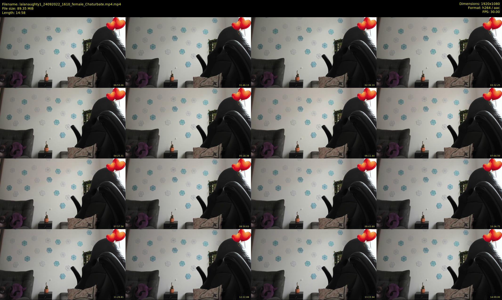 lalanaughty1 — 15 minute Chaturbate female cam show recording, 1080p, Sep 24, 2022