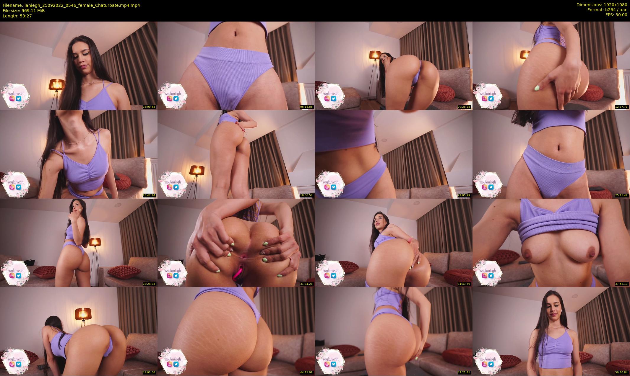 laniegh — 54 minute Chaturbate female cam show recording, 1080p, Sep 25, 2022