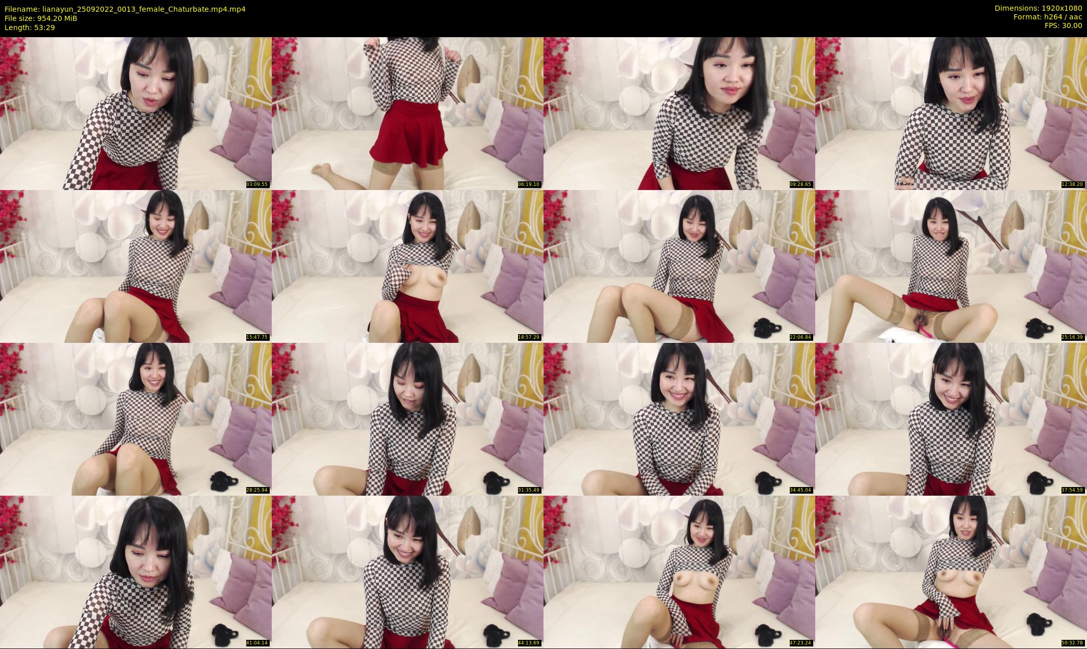 lianayun — 54 minute Chaturbate female cam show recording, 1080p, Sep 25, 2022