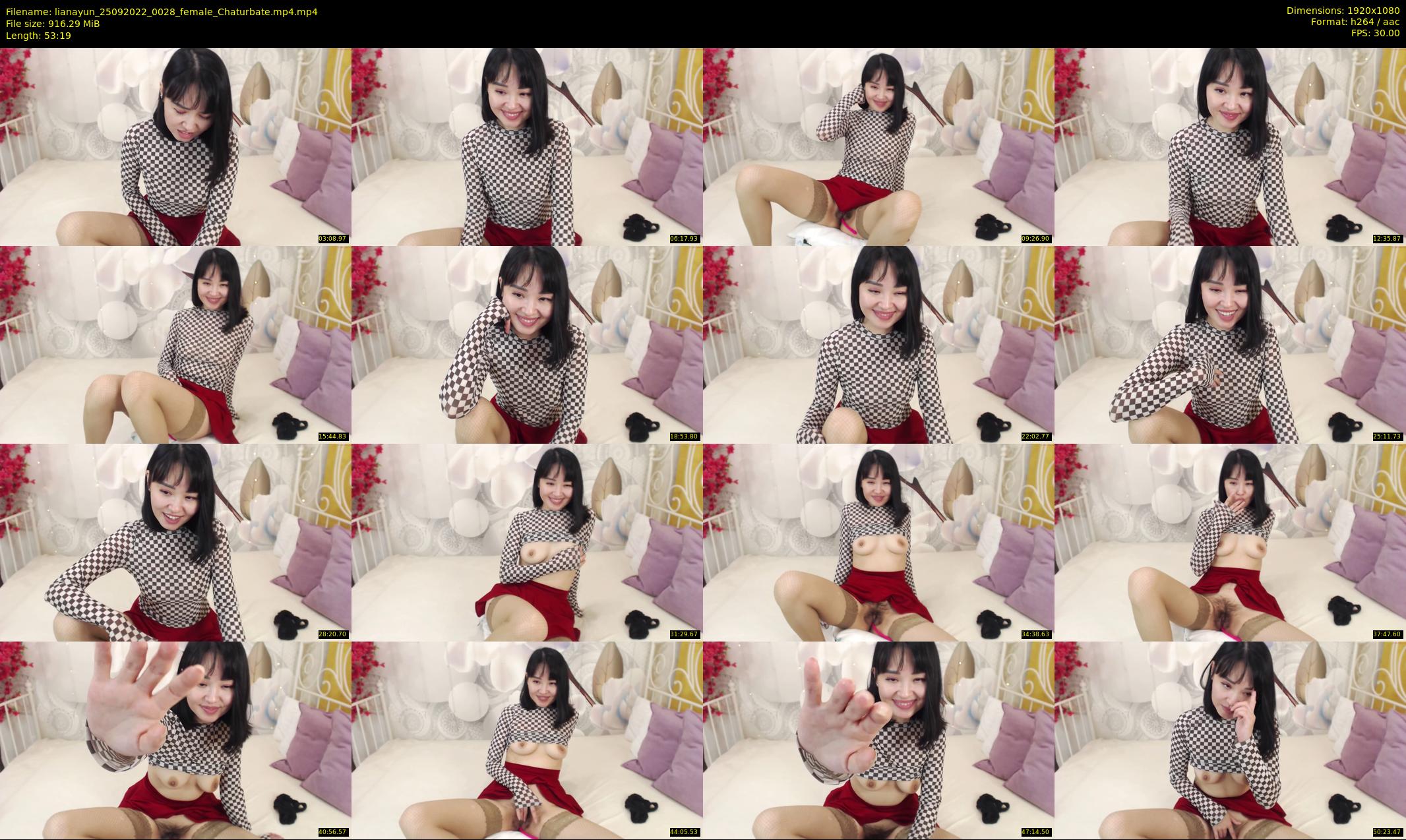 lianayun — 54 minute Chaturbate female cam show recording, 1080p, Sep 25, 2022