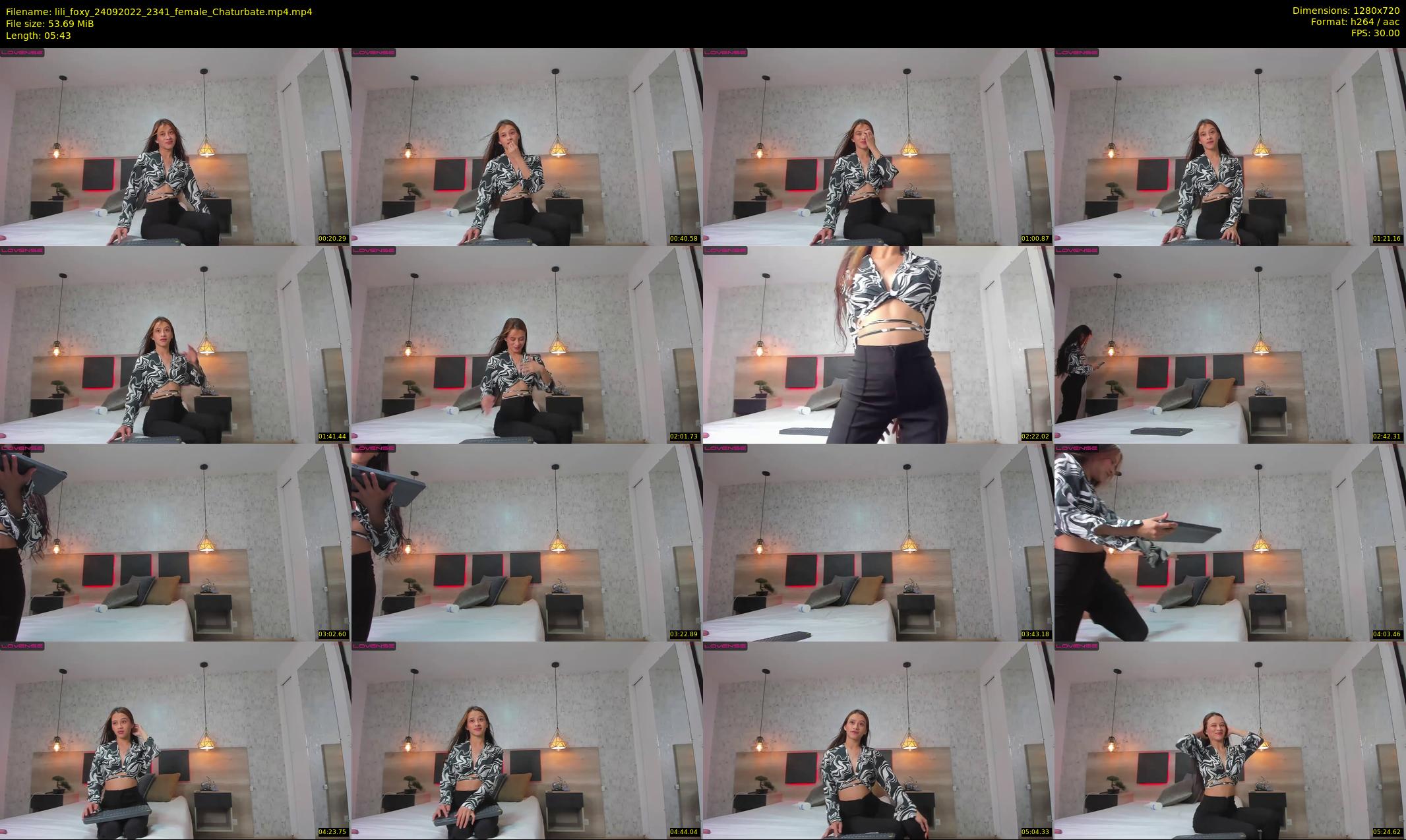 lili_foxy — 6 minute Chaturbate female cam show recording, 720p, Sep 24, 2022