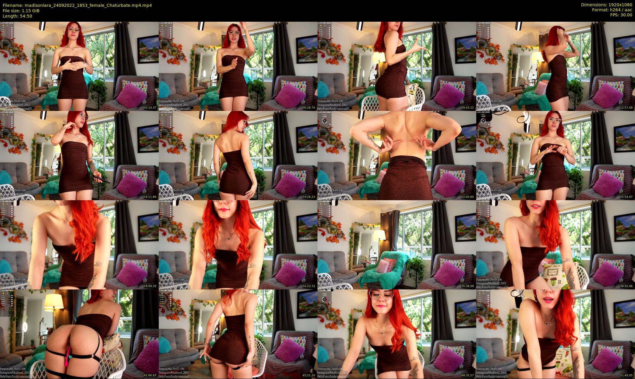 madisonlara — 55 minute Chaturbate female cam show recording, 1080p, Sep 24, 2022