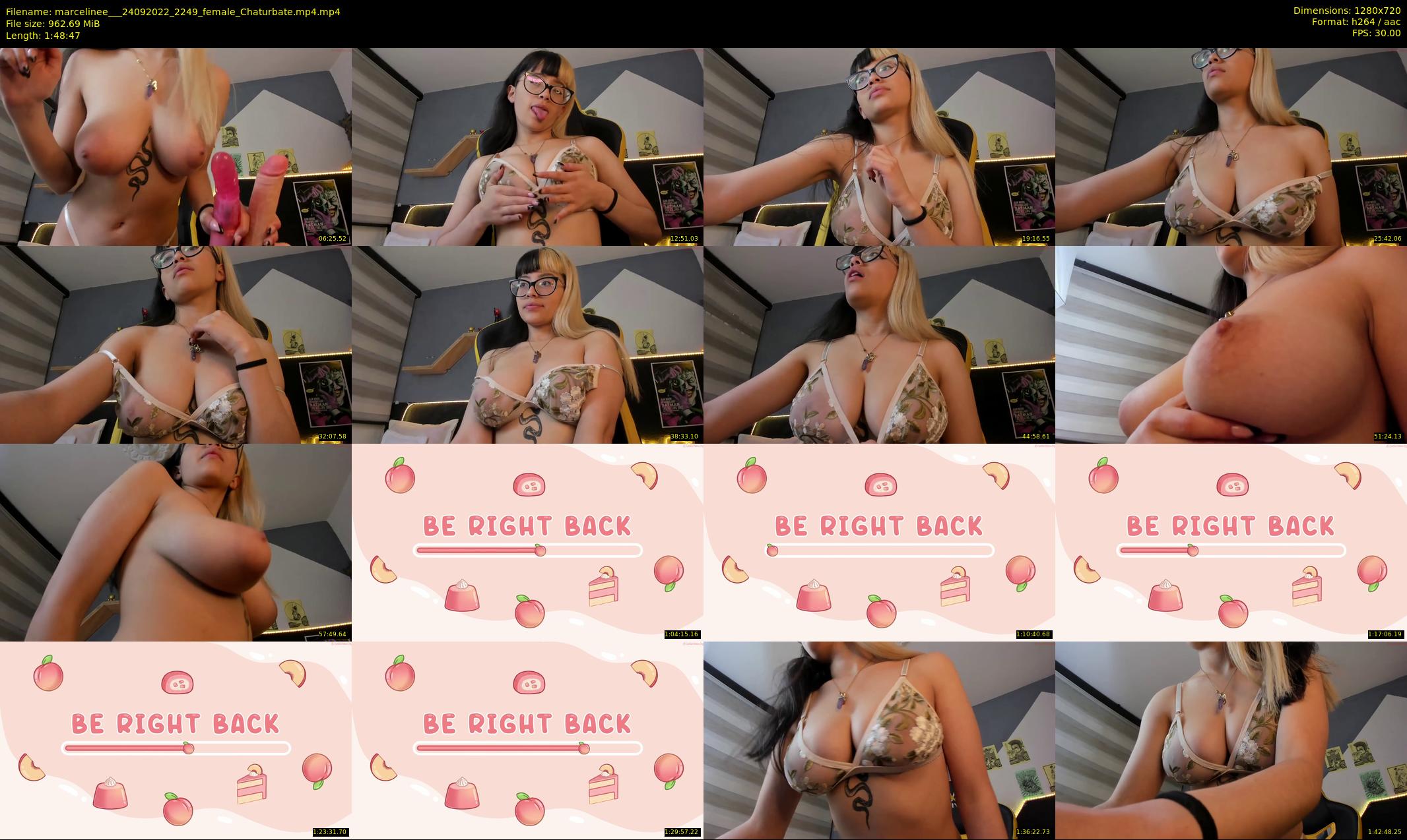 marcelinee__ — 109 minute Chaturbate female cam show recording, 720p, Sep 24, 2022