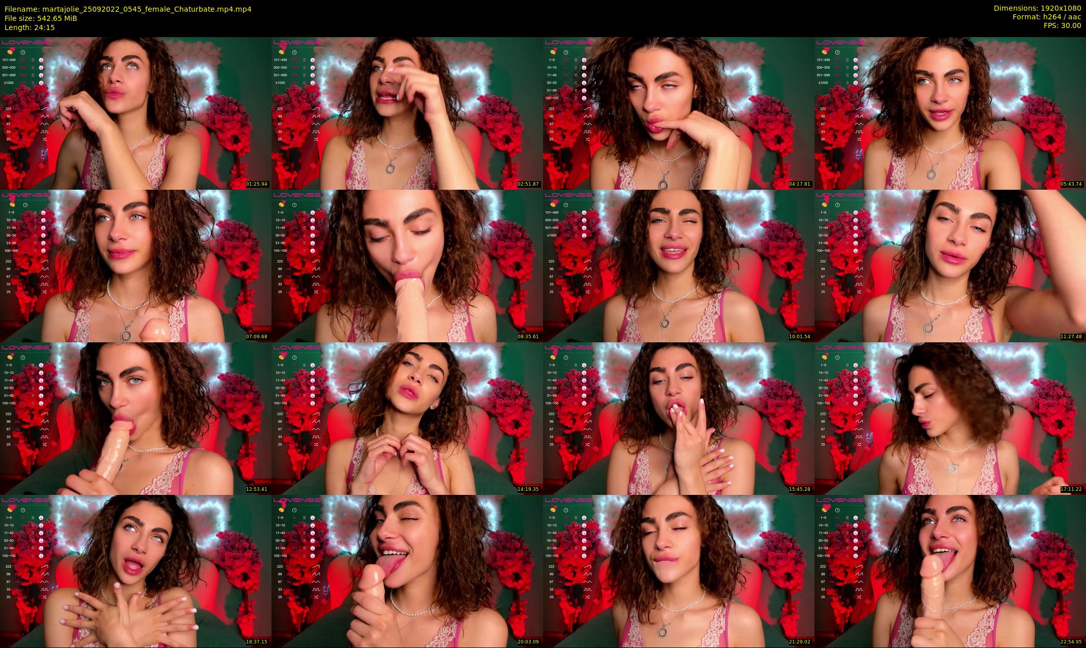 martajolie — 25 minute Chaturbate female cam show recording, 1080p, Sep 25, 2022
