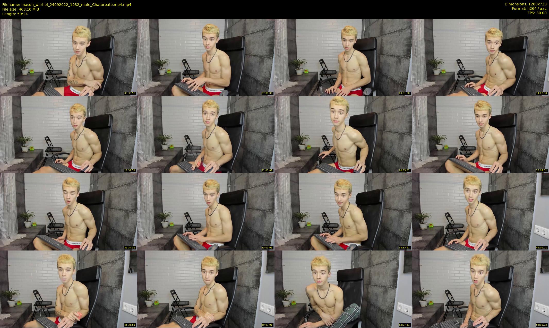 mason_warhol — 60 minute Chaturbate male cam show recording, 720p, Sep 24, 2022