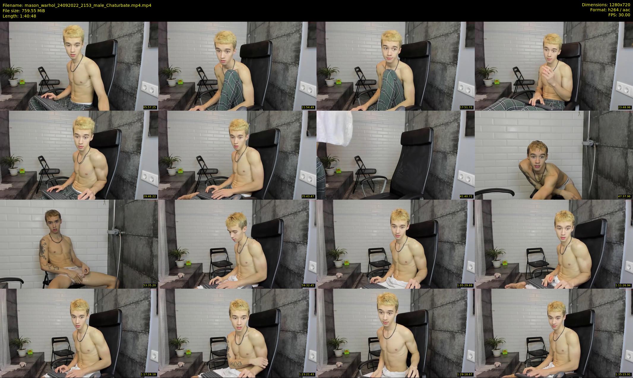 mason_warhol — 101 minute Chaturbate male cam show recording, 720p, Sep 24, 2022
