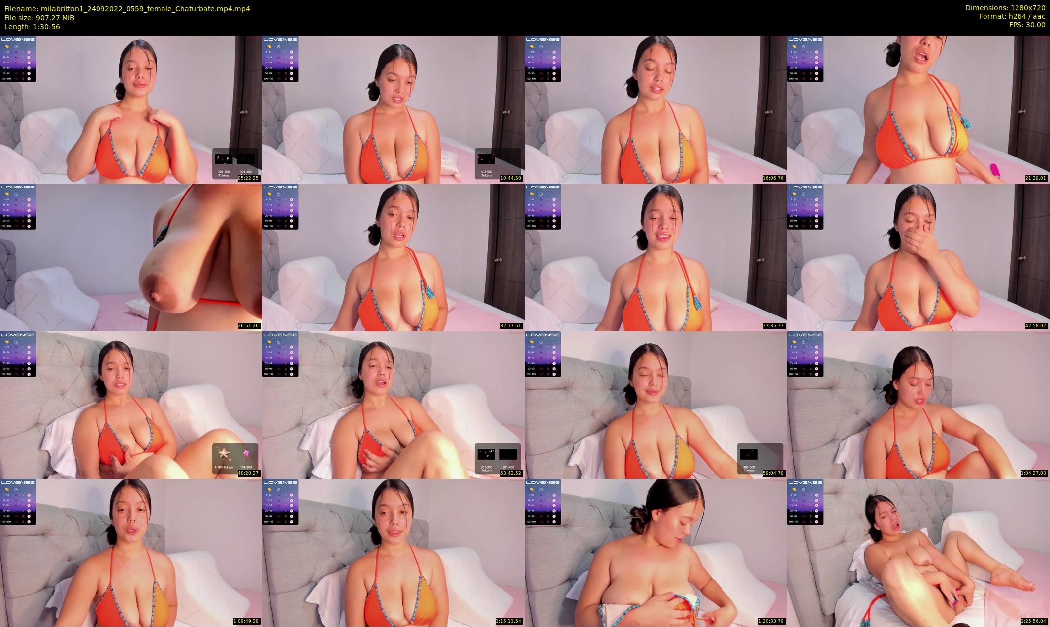 milabritton1 — 91 minute Chaturbate female cam show recording, 720p, Sep 24, 2022
