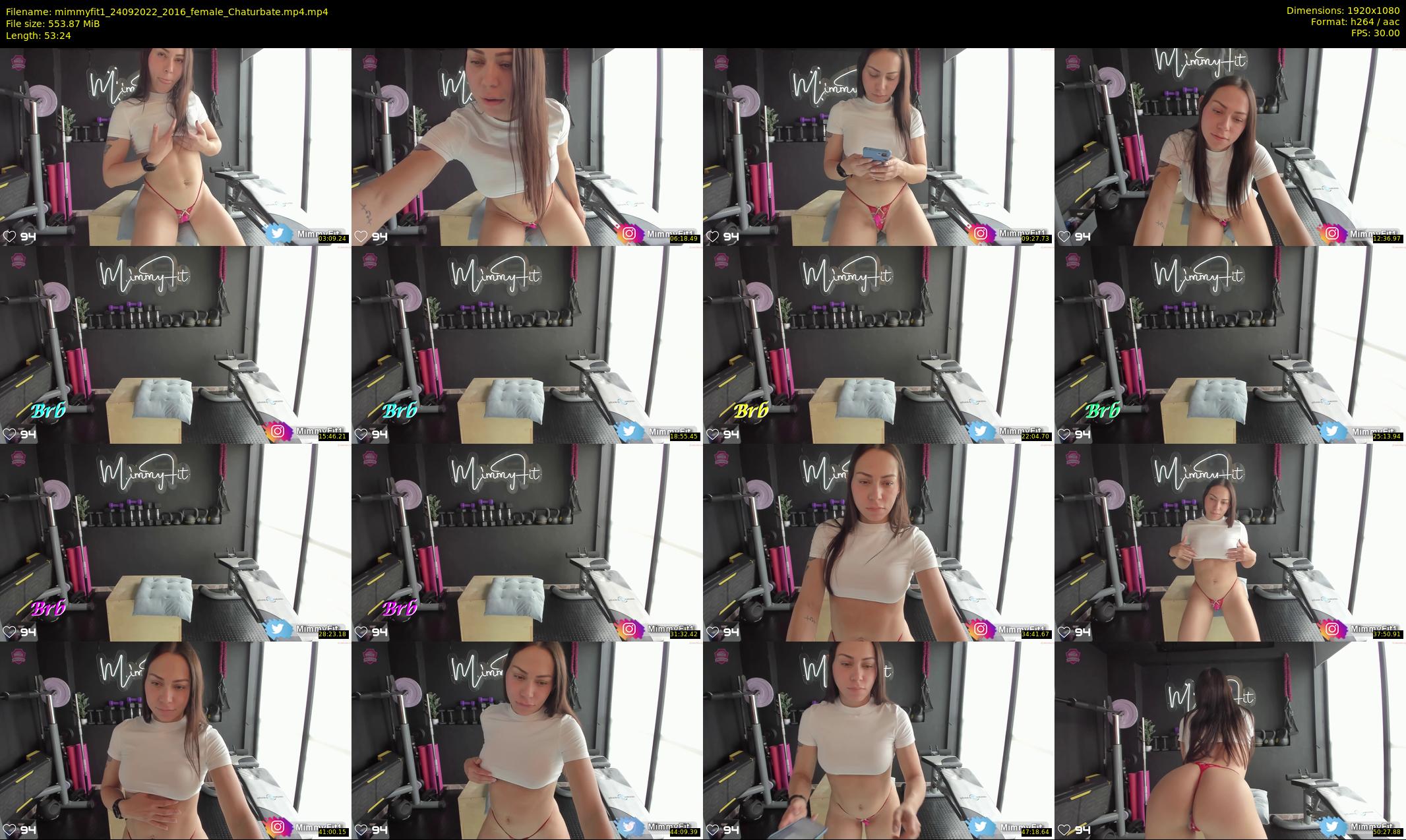mimmyfit1 — 54 minute Chaturbate female cam show recording, 1080p, Sep 24, 2022