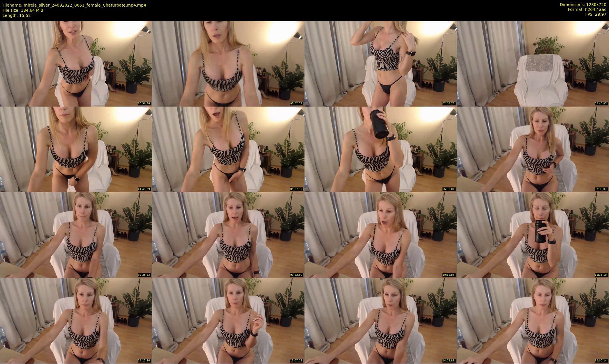 mirela_silver — 16 minute Chaturbate female cam show recording, 720p, Sep 24, 2022