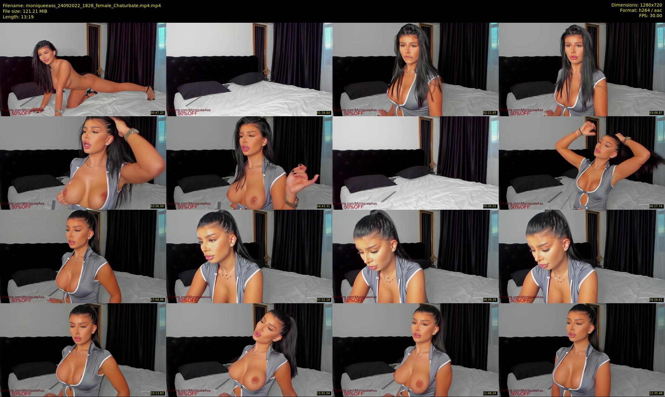moniqueeass — 14 minute Chaturbate female cam show recording, 720p, Sep 24, 2022