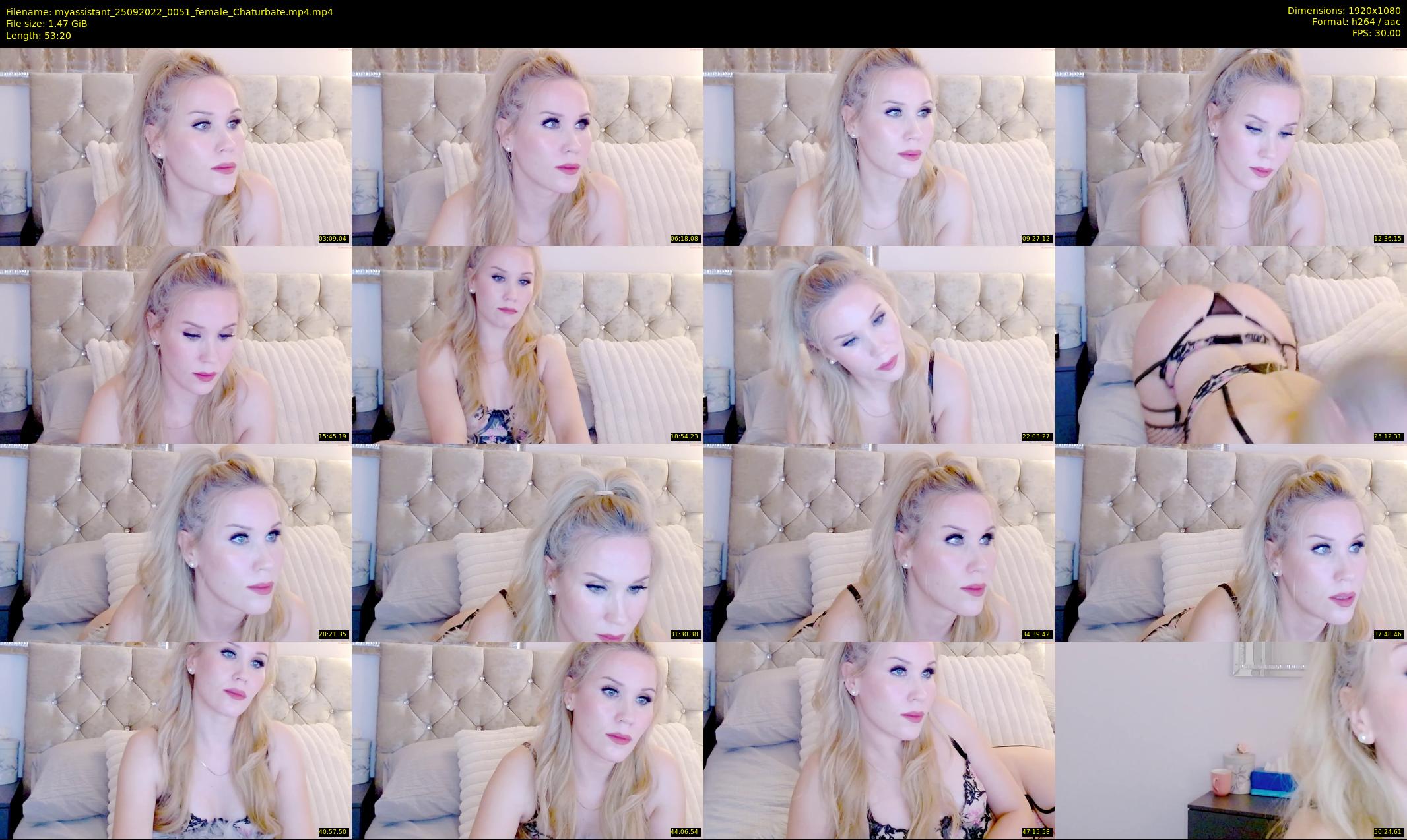 myassistant — 54 minute Chaturbate female cam show recording, 1080p, Sep 25, 2022
