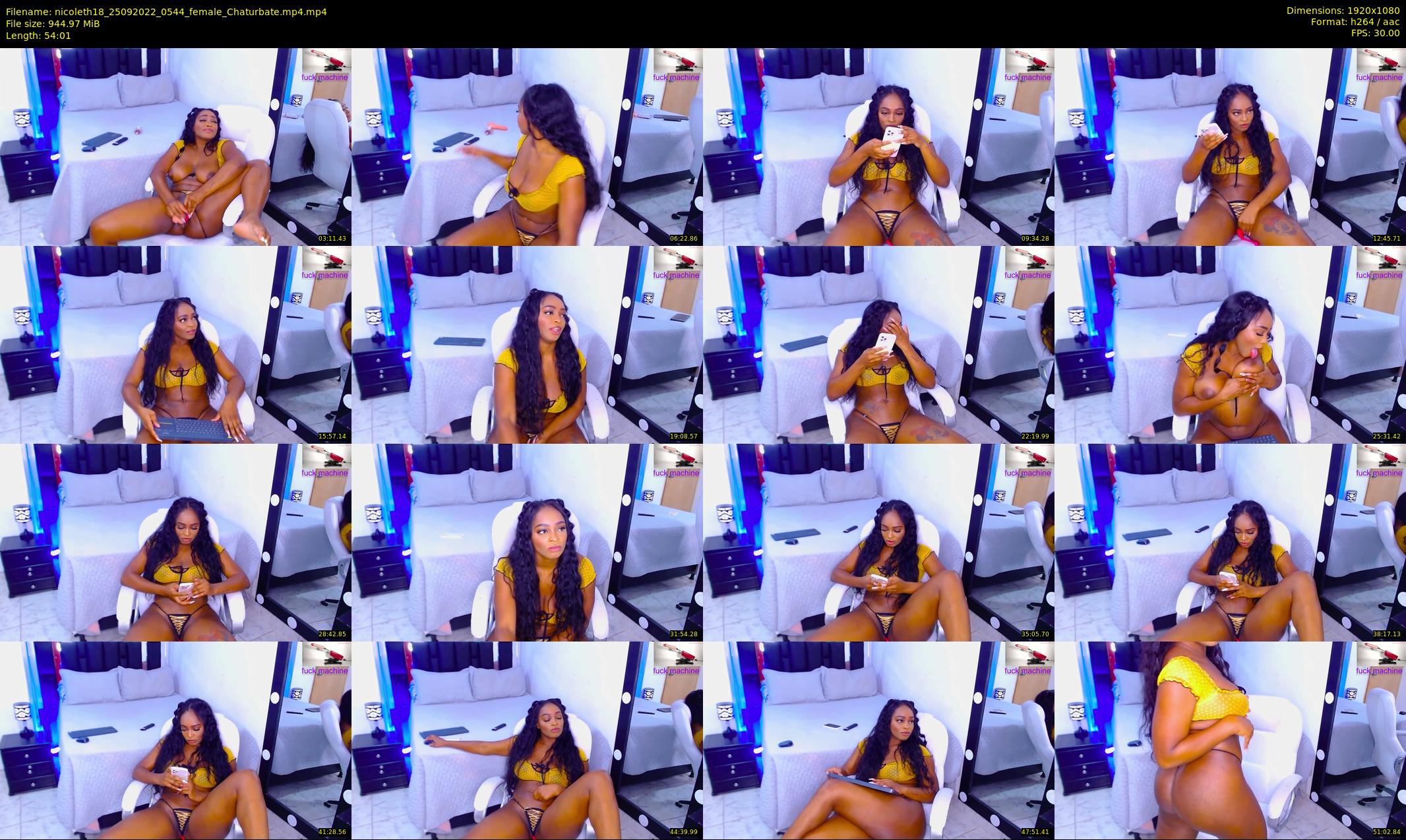 nicoleth18 — 55 minute Chaturbate female cam show recording, 1080p, Sep 25, 2022