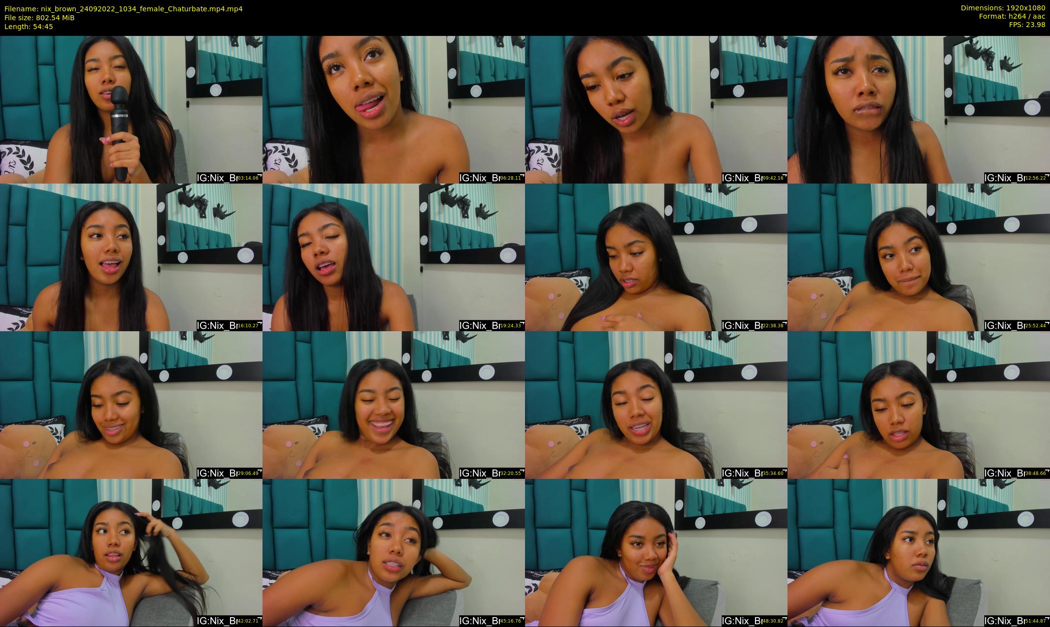 nix_brown — 55 minute Chaturbate female cam show recording, 1080p, Sep 24, 2022
