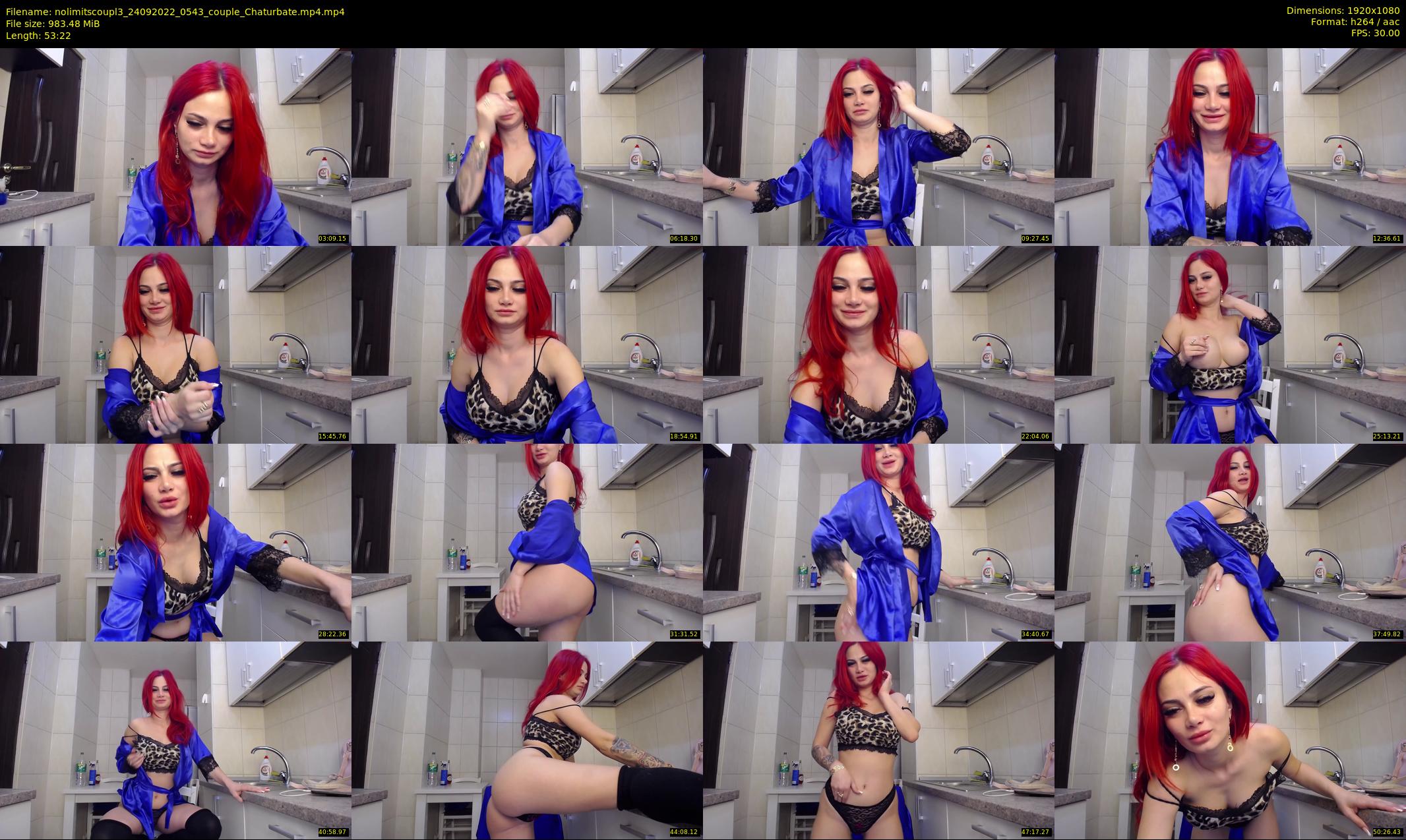 nolimitscoupl3 — 54 minute Chaturbate couple cam show recording, 1080p, Sep 24, 2022