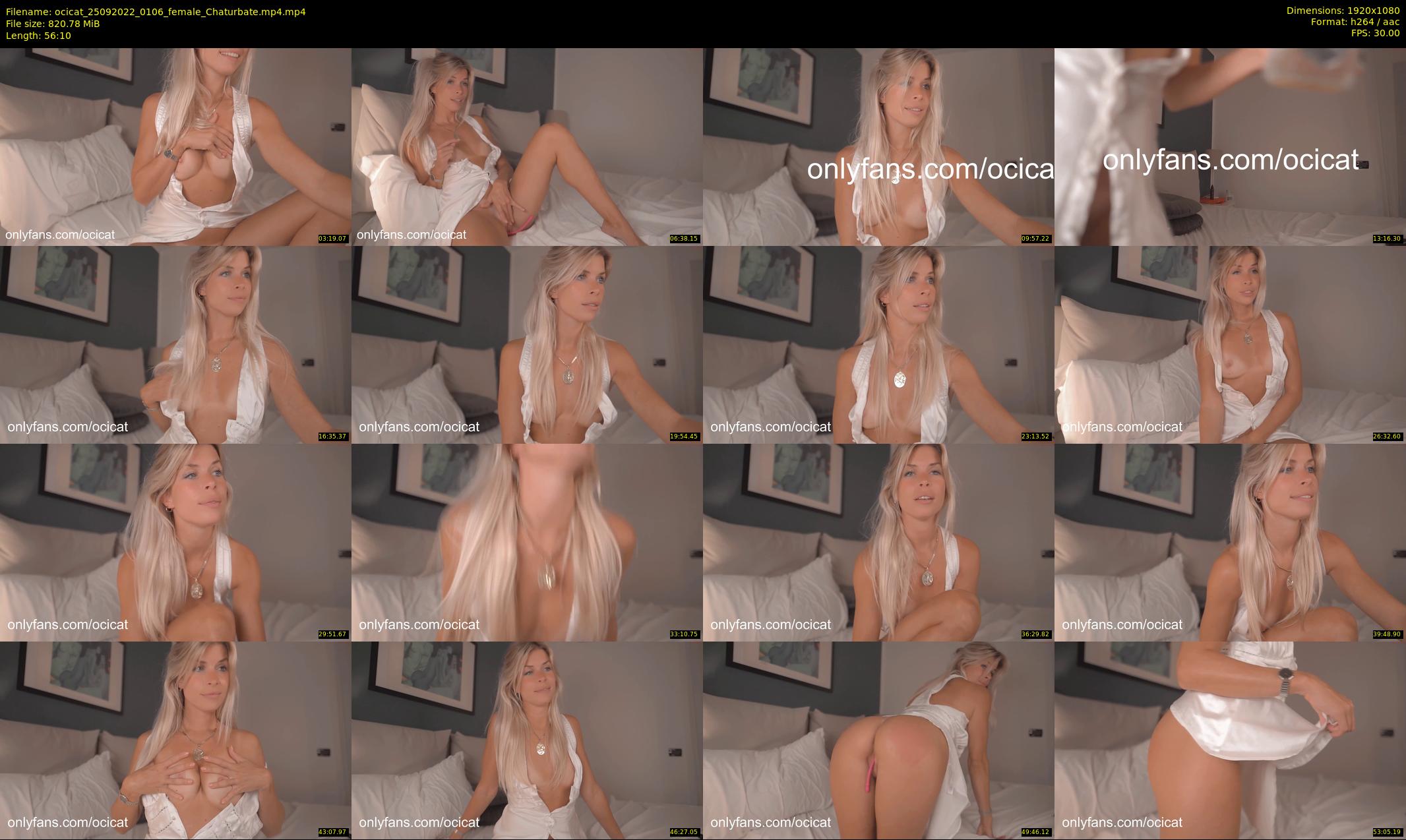 ocicat — 57 minute Chaturbate female cam show recording, 1080p, Sep 25, 2022