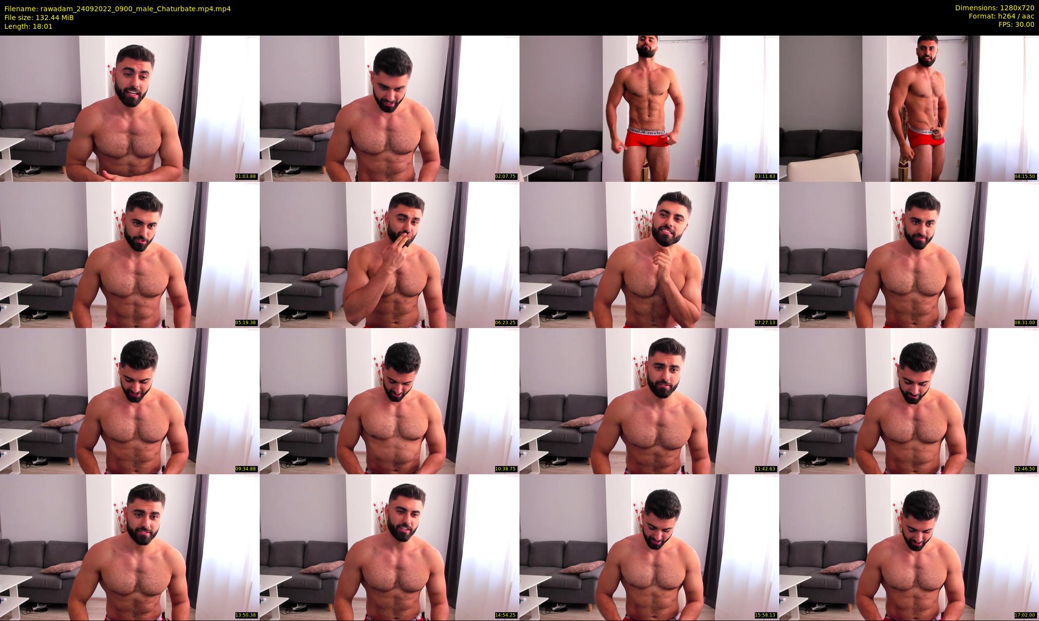rawadam — 19 minute Chaturbate male cam show recording, 720p, Sep 24, 2022