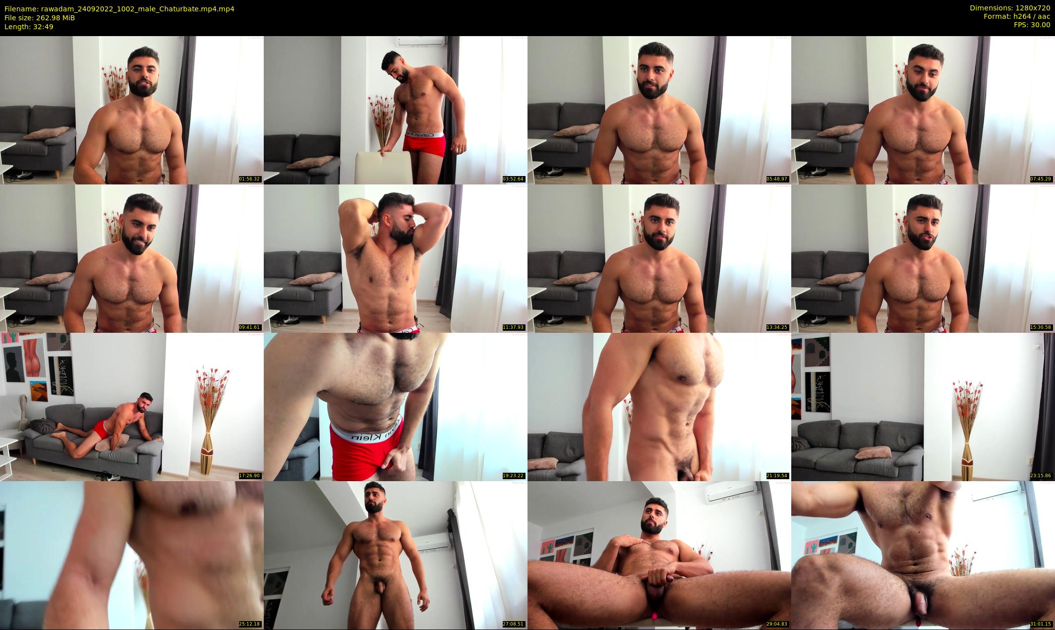 rawadam — 33 minute Chaturbate male cam show recording, 720p, Sep 24, 2022