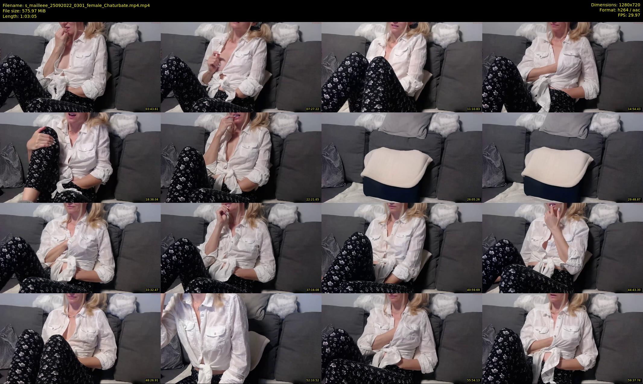 s_mailleee — 64 minute Chaturbate female cam show recording, 720p, Sep 25, 2022