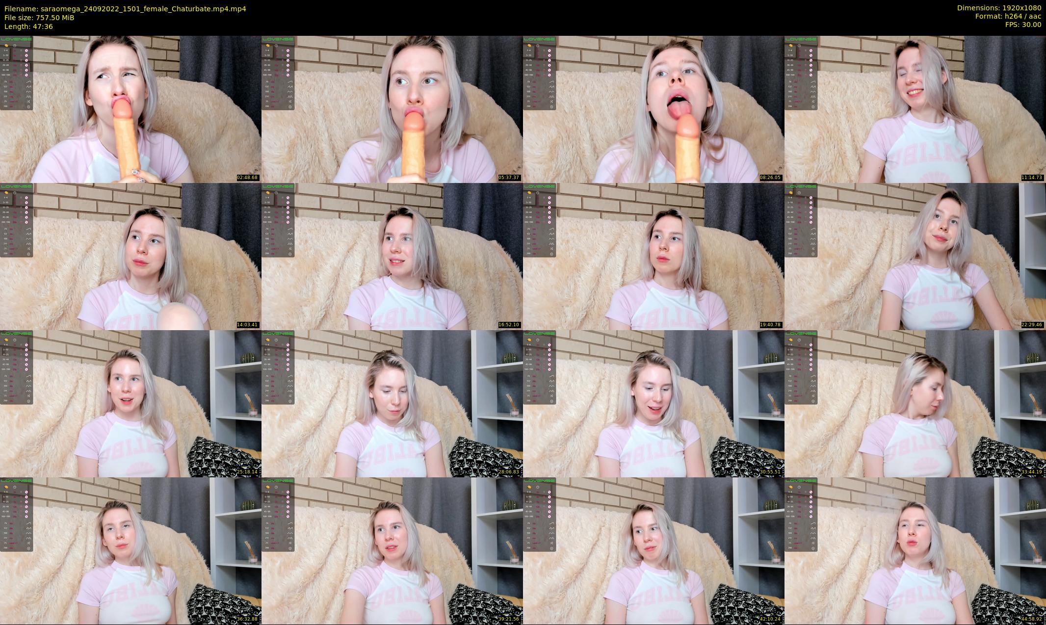 saraomega — 48 minute Chaturbate couple cam show recording, 1080p, Sep 24, 2022